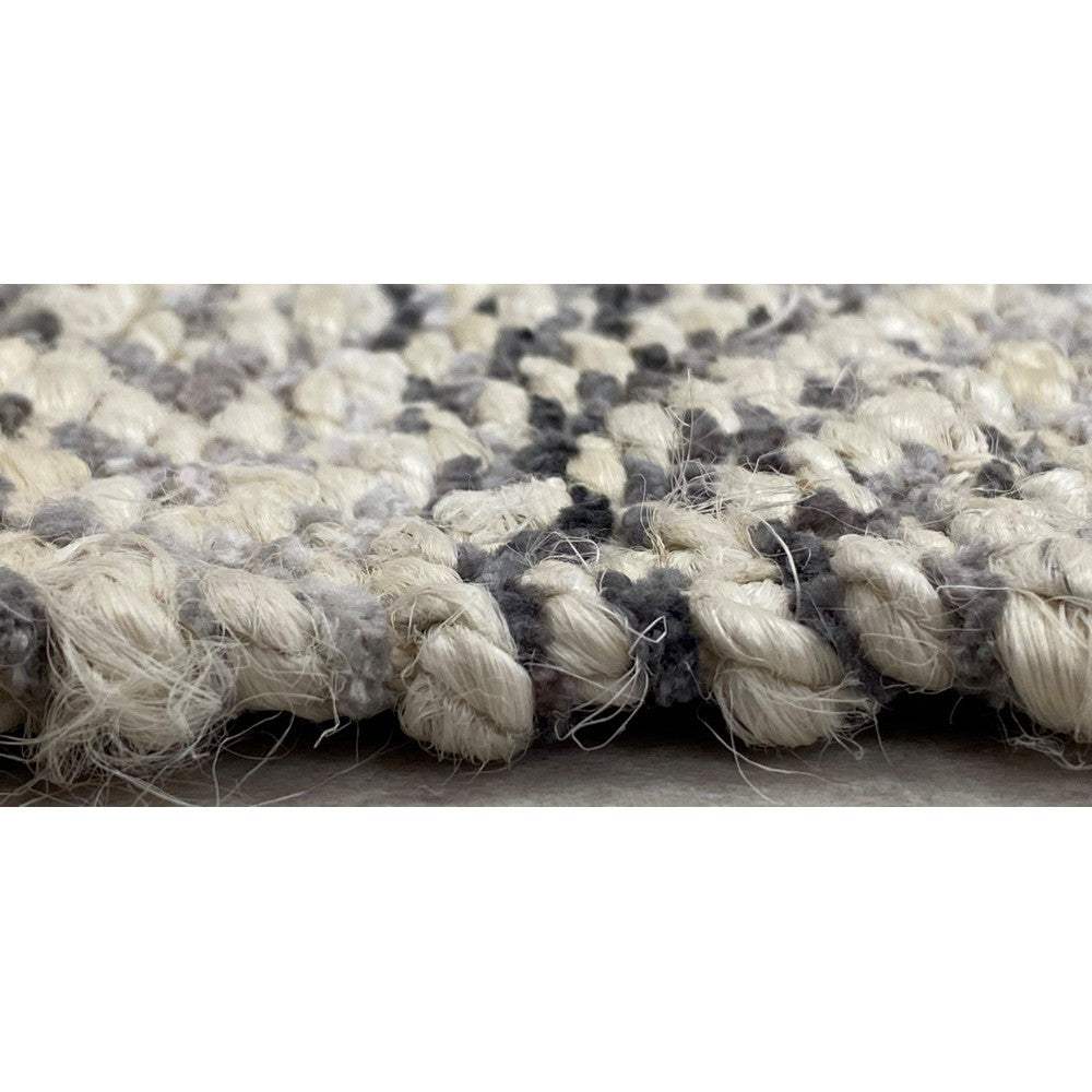 2' X 5' Tan and Gray Hand Woven Area Rug - Image 6