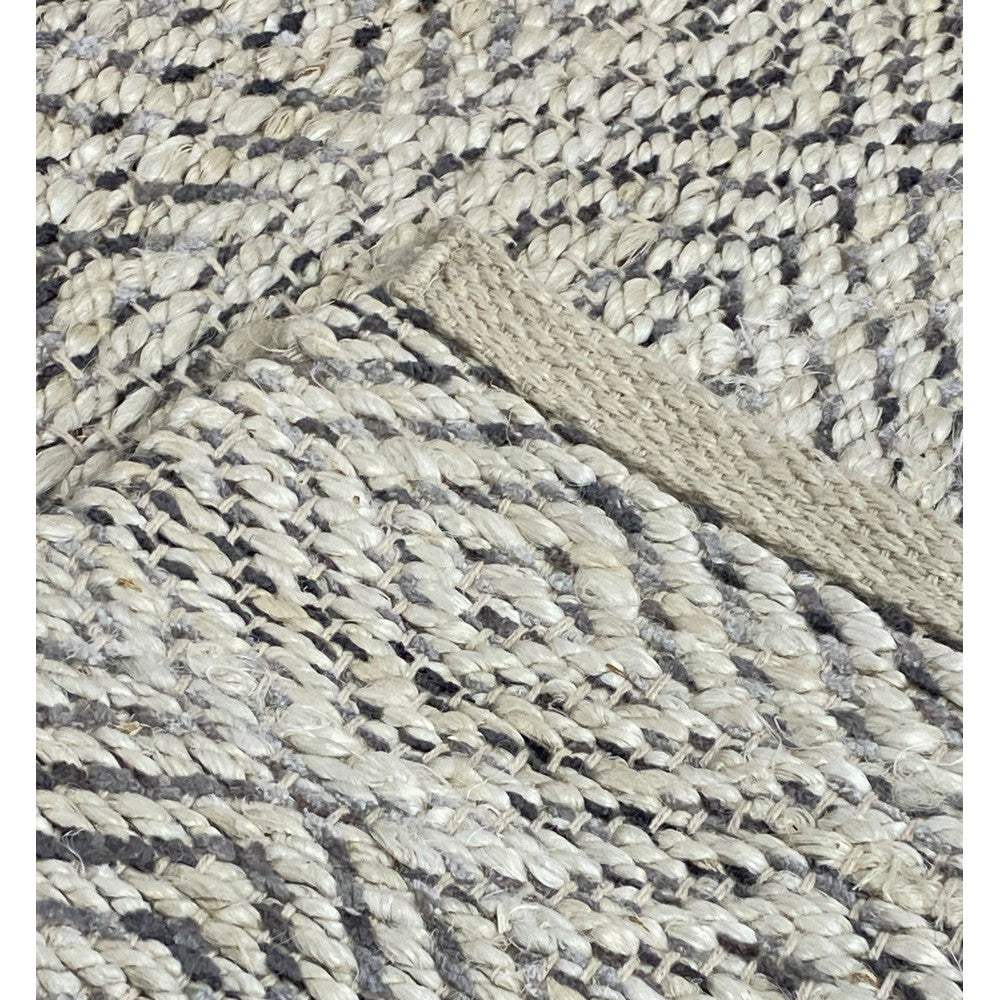 2' X 5' Tan and Gray Hand Woven Area Rug - Image 8
