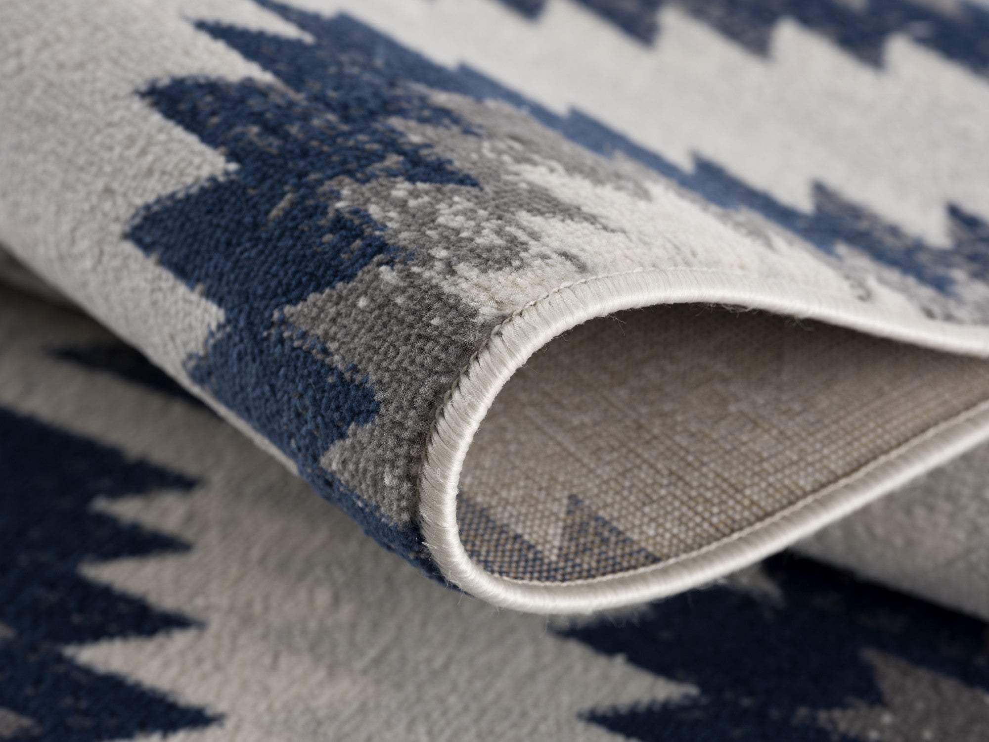 2' X 6' Blue Ikat Kilim Area Rug - Image 5