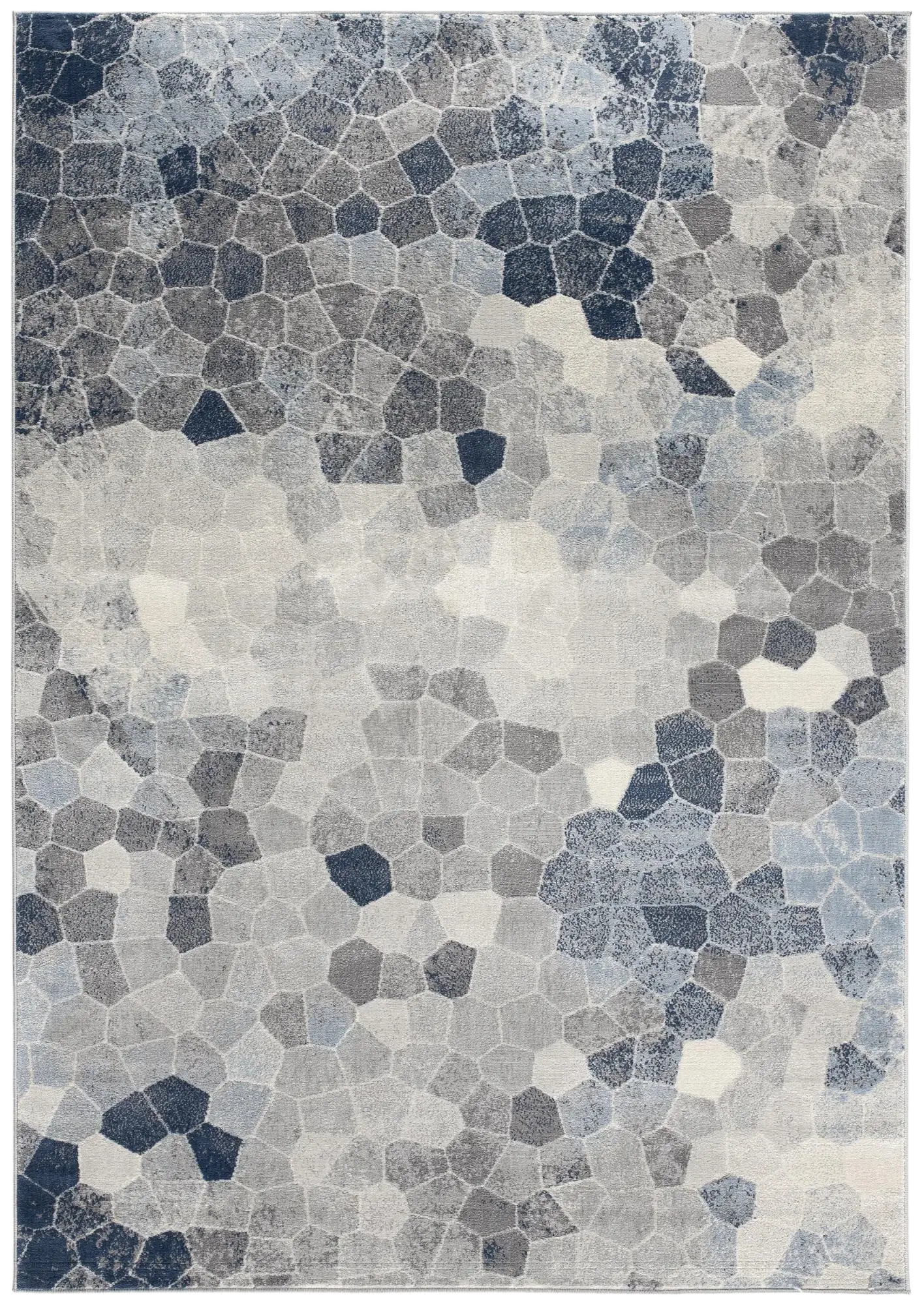 2' X 6' Navy Geometric Area Rug - Image 2