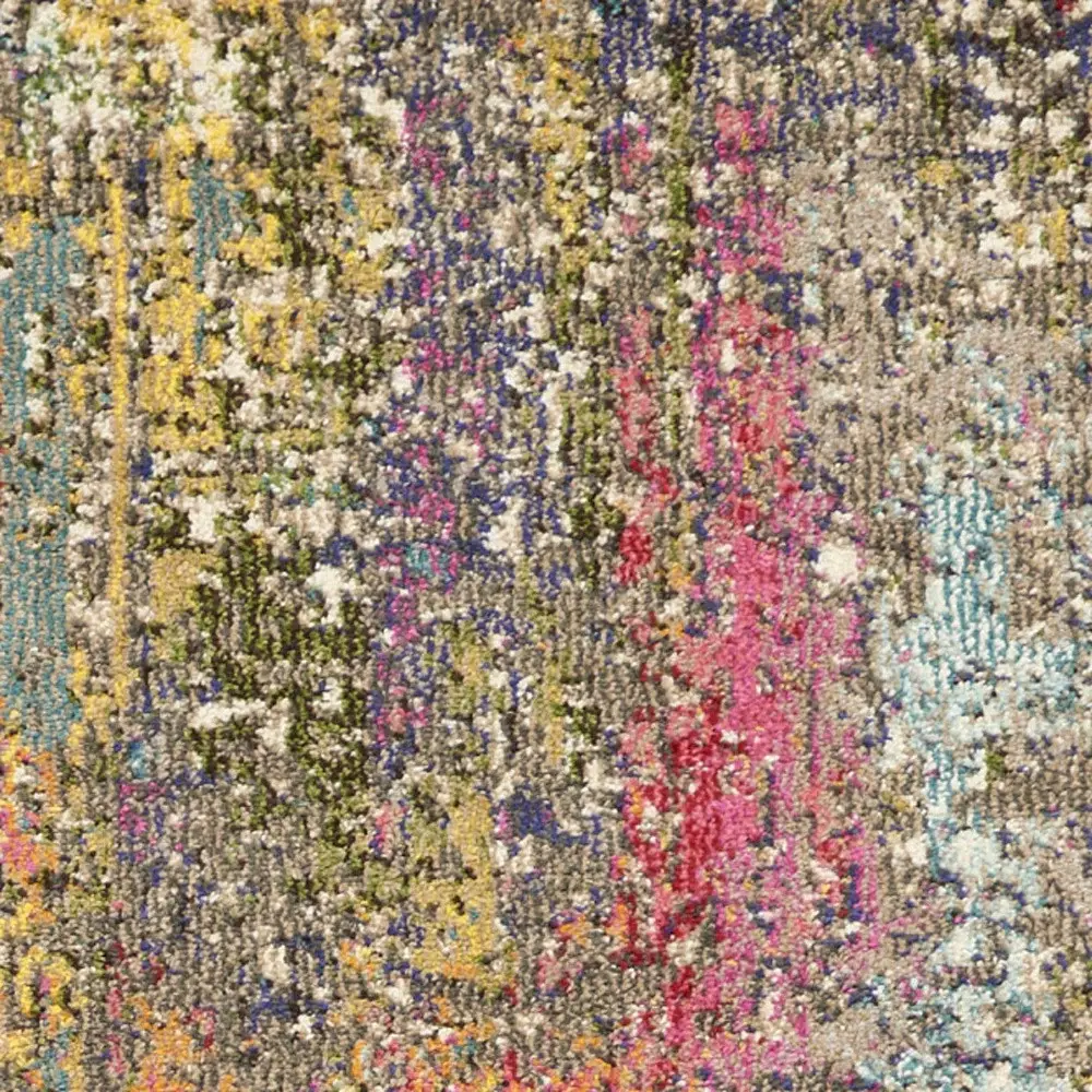 2' X 6' Sunset Abstract Power Loom Non Skid Area Rug - Image 3