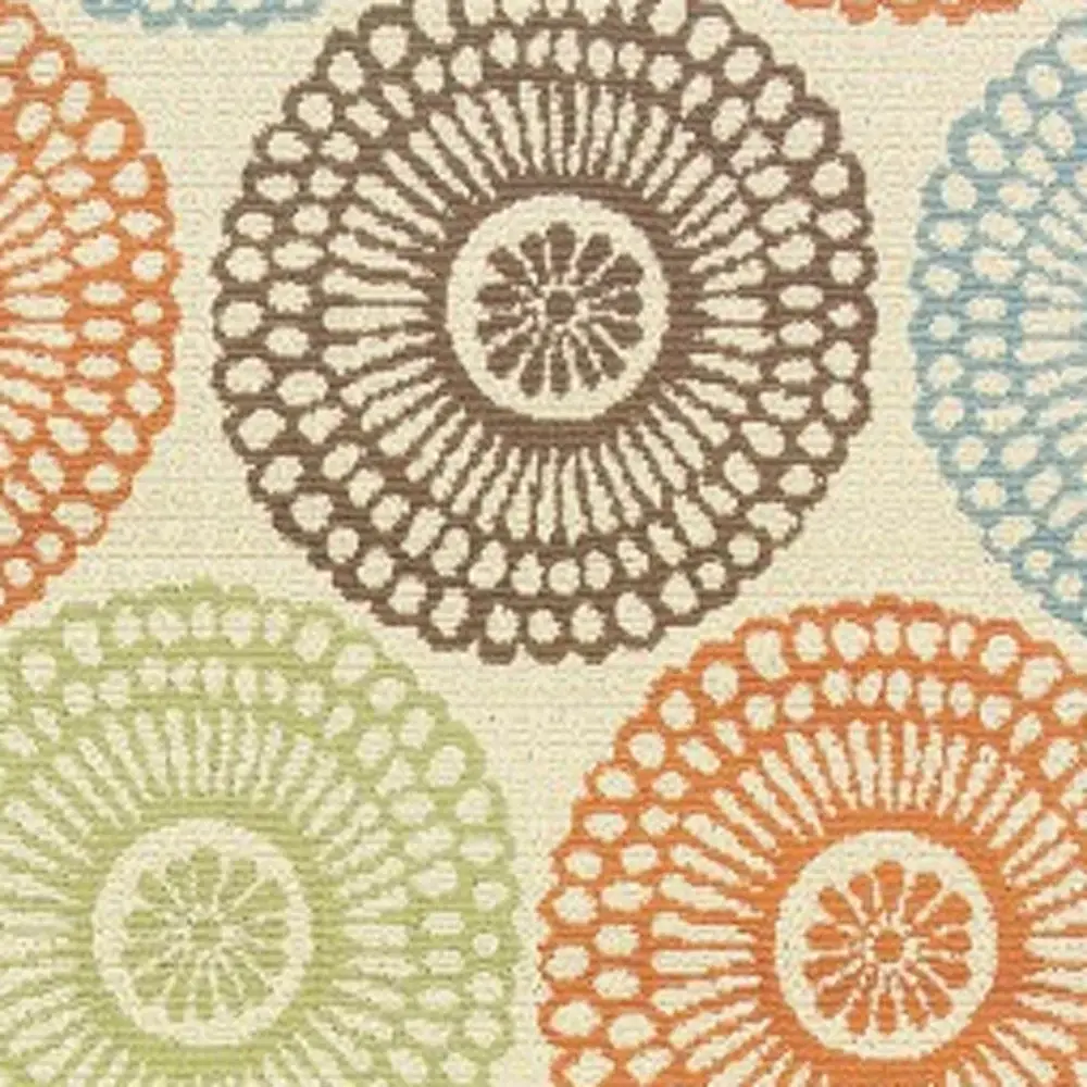 2' X 8' Beige Indoor Outdoor Area Rug - Image 2