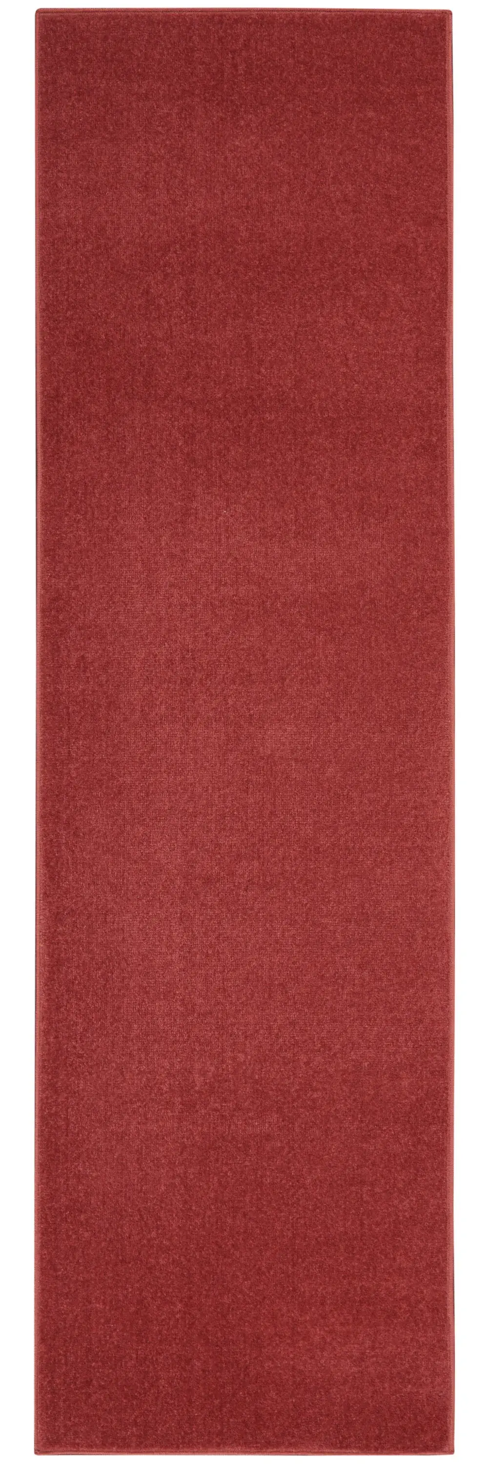 2' X 8' Brick Red Non Skid Indoor Outdoor Runner Rug - Image 2