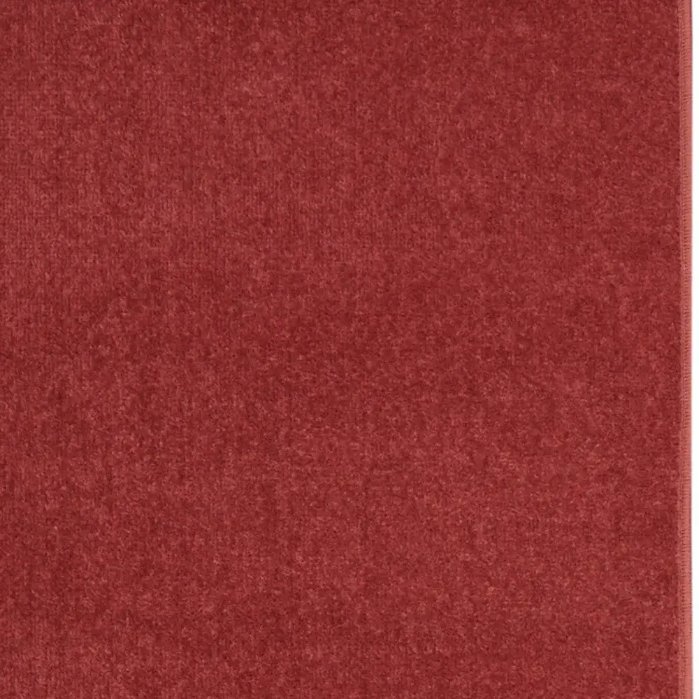 2' X 8' Brick Red Non Skid Indoor Outdoor Runner Rug - Image 3