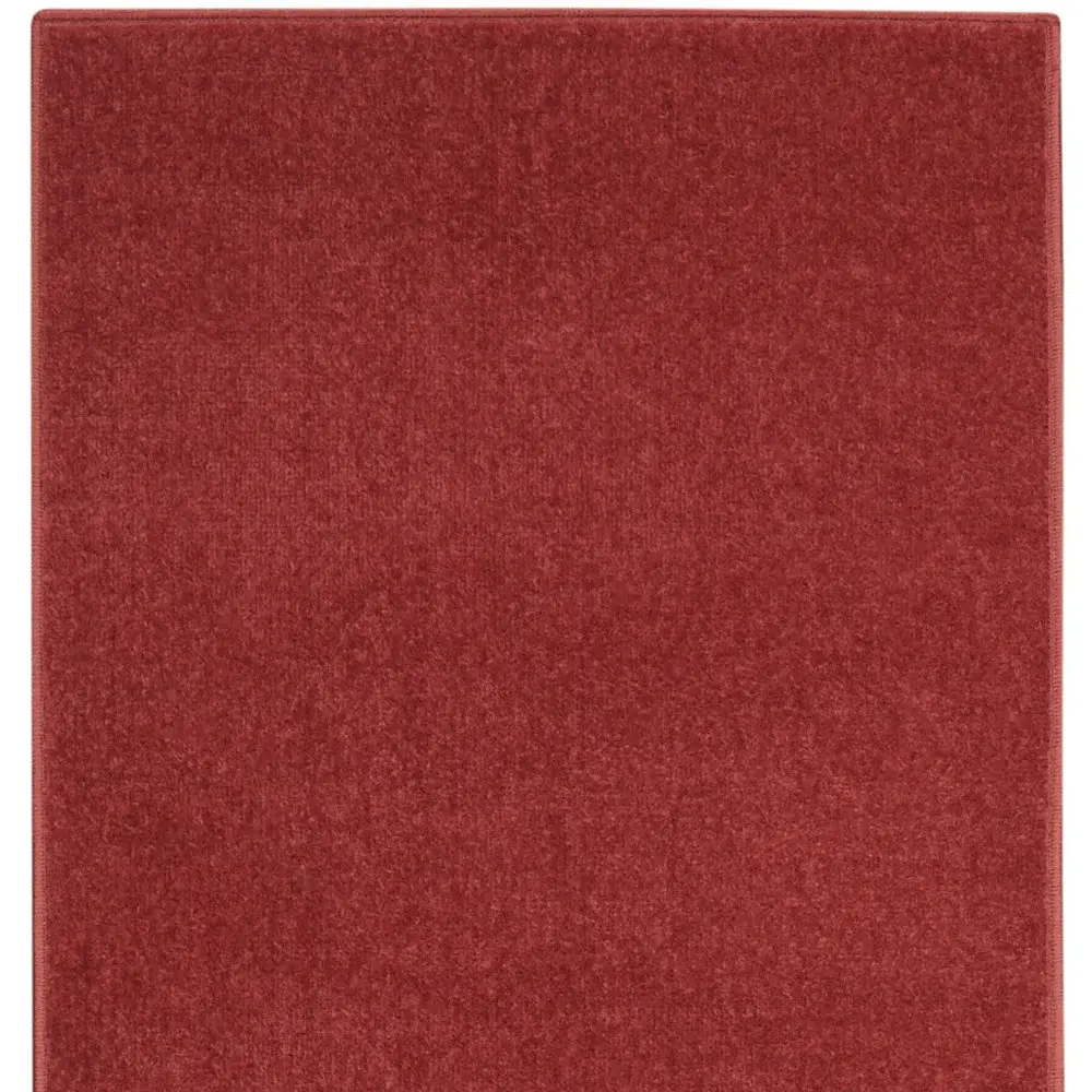 2' X 8' Brick Red Non Skid Indoor Outdoor Runner Rug - Image 4