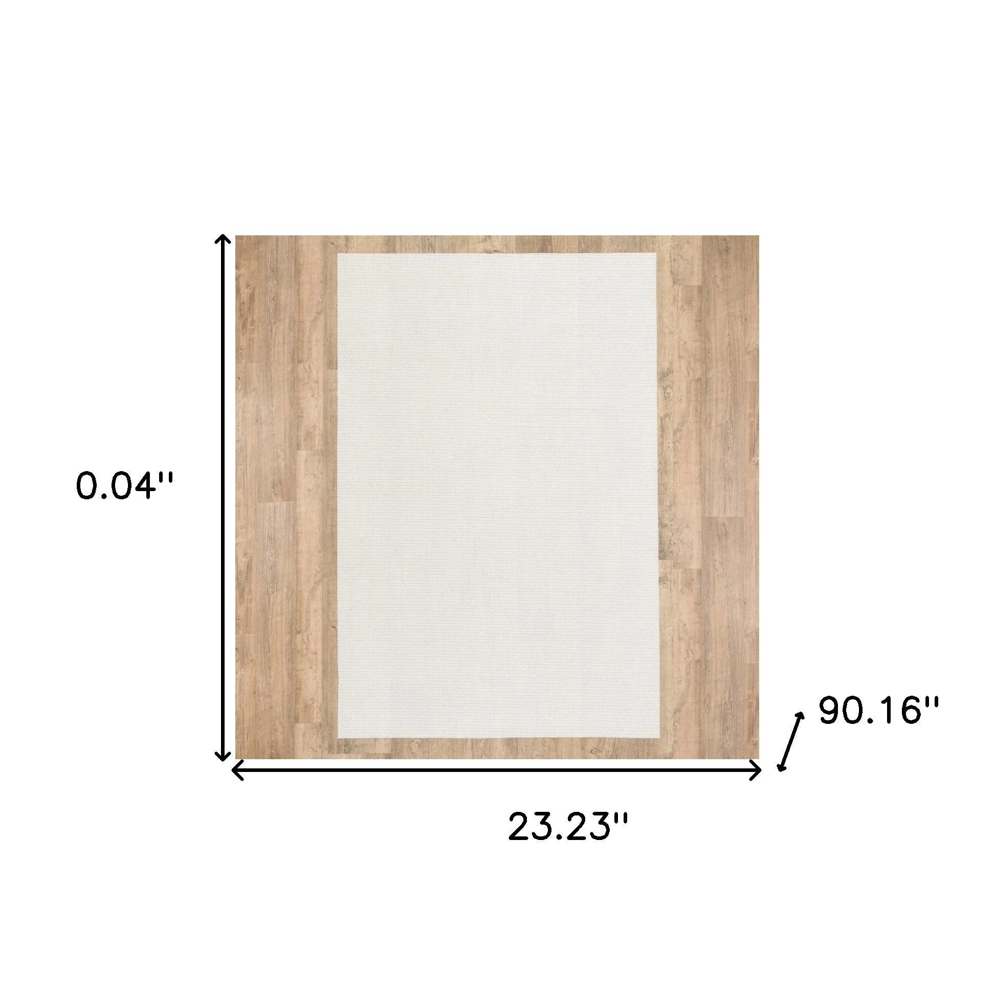 2" X 8" Standard Beige Non Slip Rug Pad - Image 8