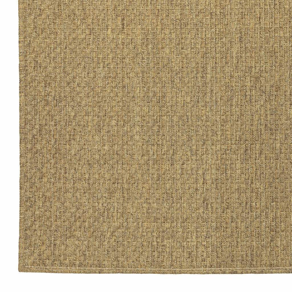 2' X 8' Tan Indoor Outdoor Area Rug - Image 2