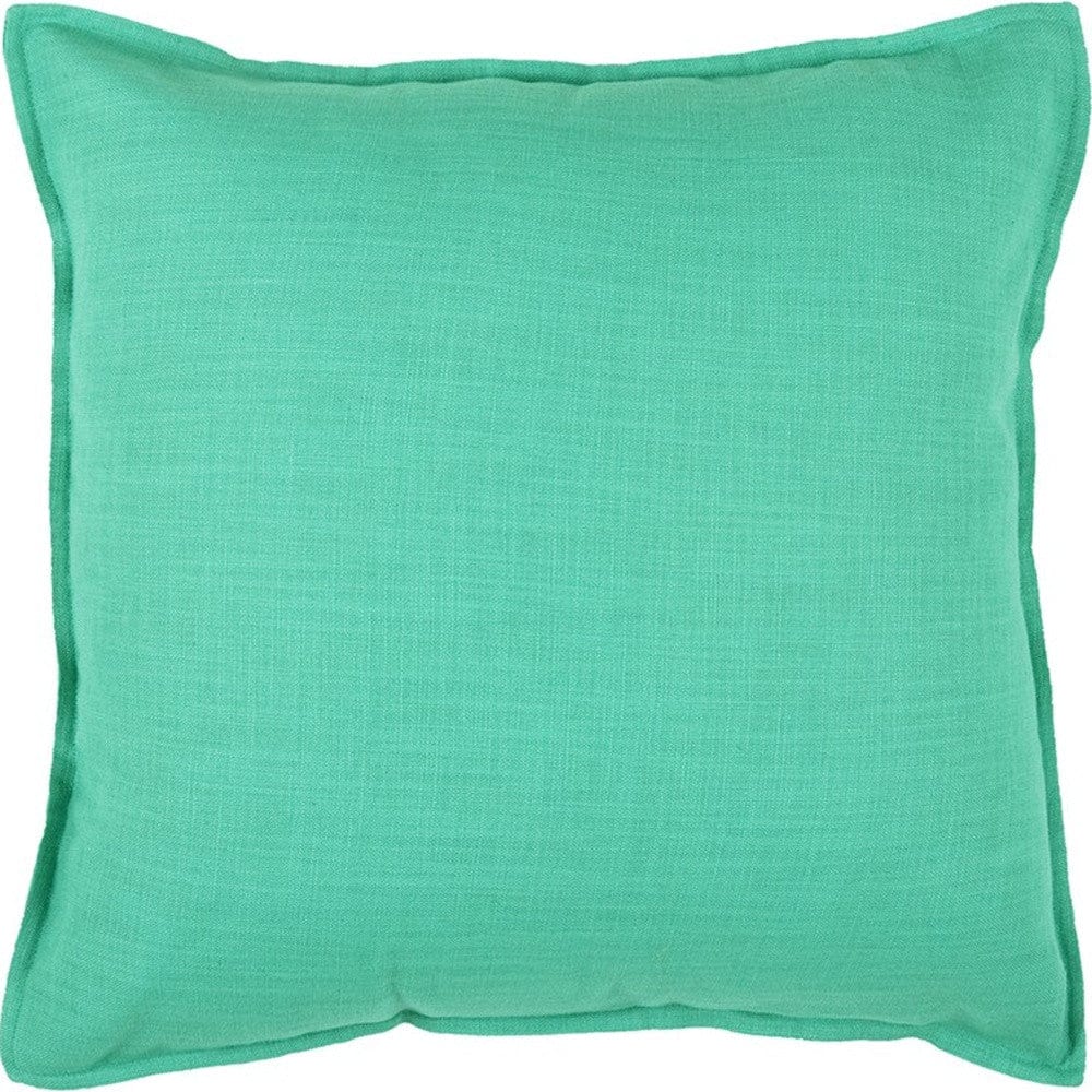 20" Aqua Cotton Throw Pillow - Image 4
