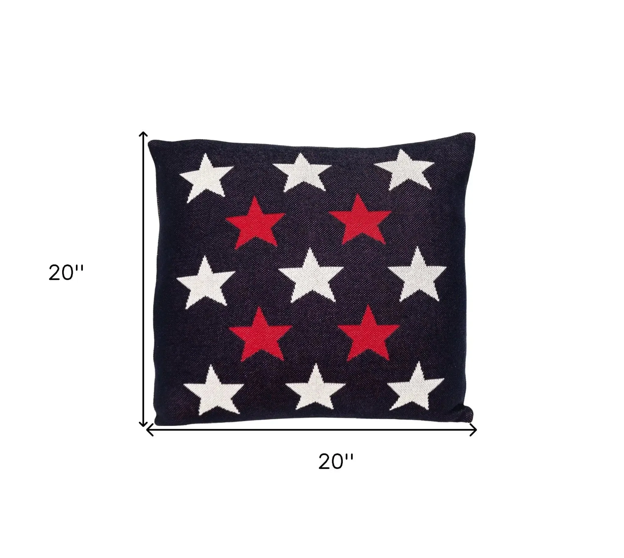 20" Black and White Cotton Throw Pillow - Image 7