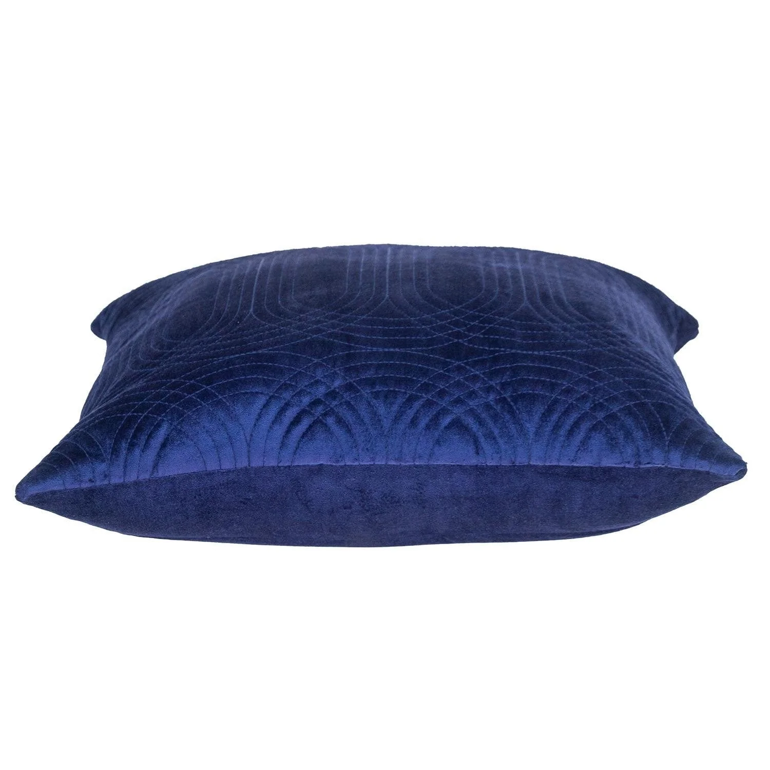 20" Blue Cotton Blend Throw Pillow - Image 4