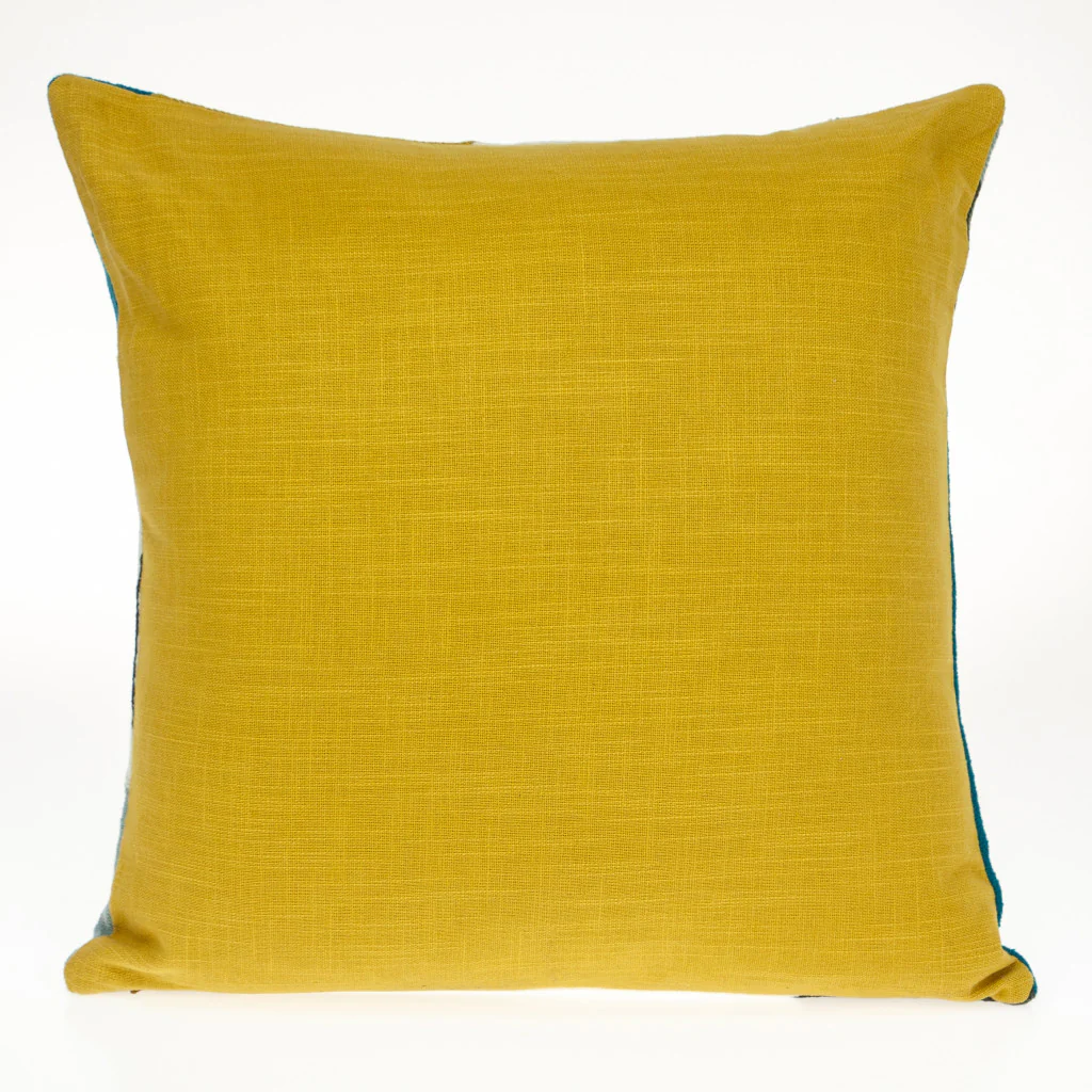 20" Brown and Black Cotton Throw Pillow - Image 3