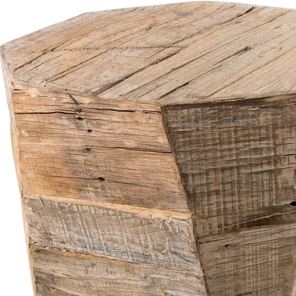 20" Brown Solid Wood End Table - Image 2