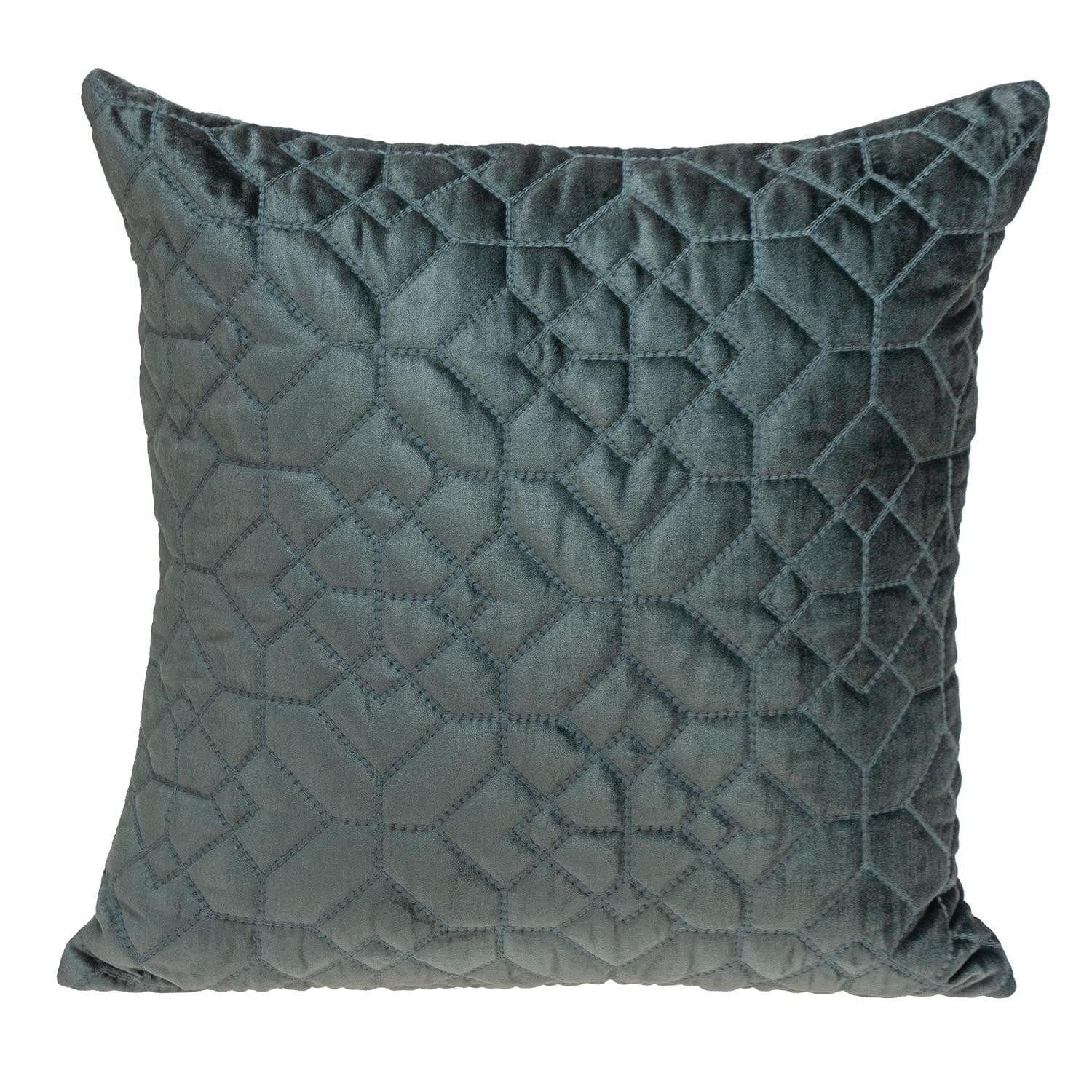 20" Charcoal Cotton Blend Throw Pillow - Image 2