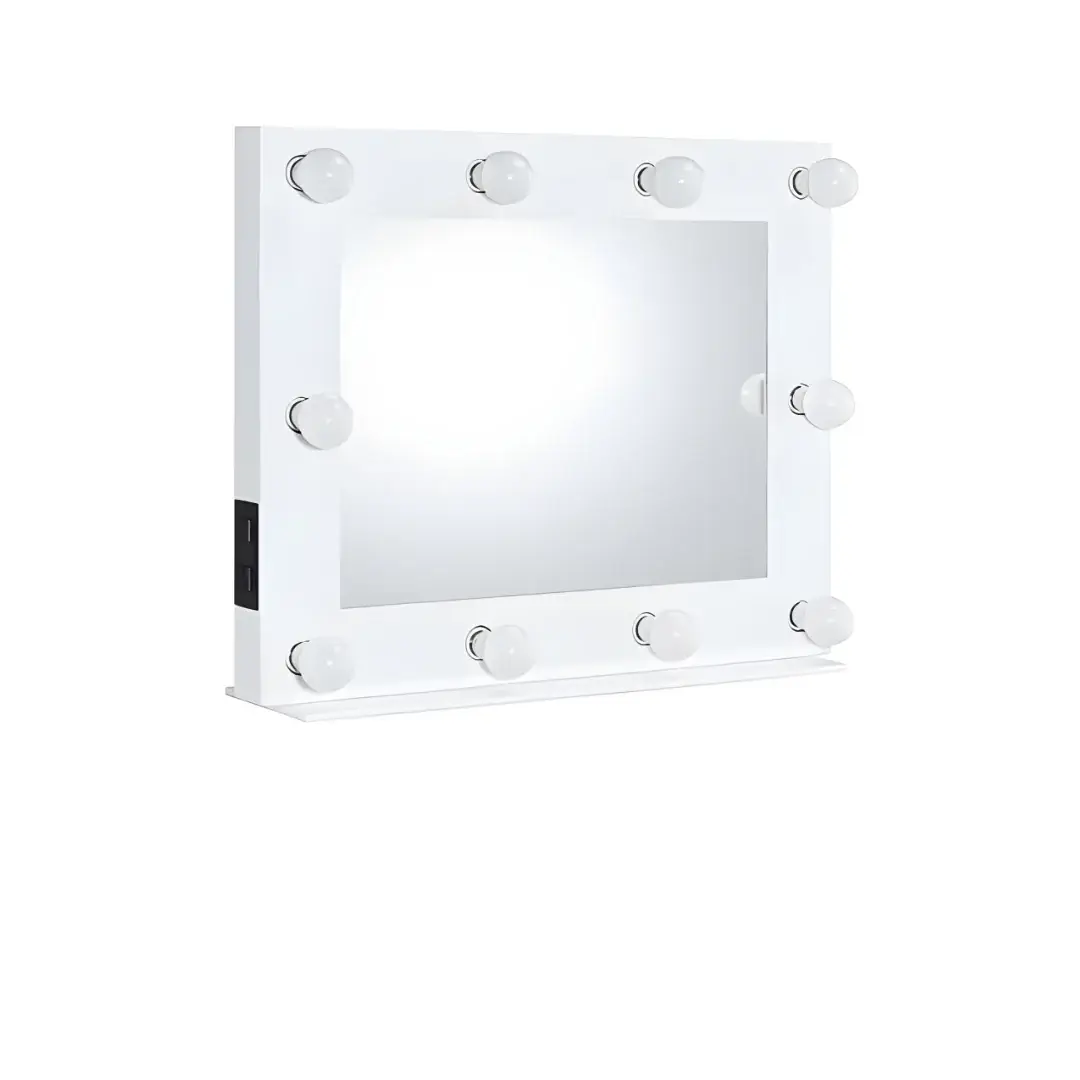 26" White Finish Accent Mirror - Image 2