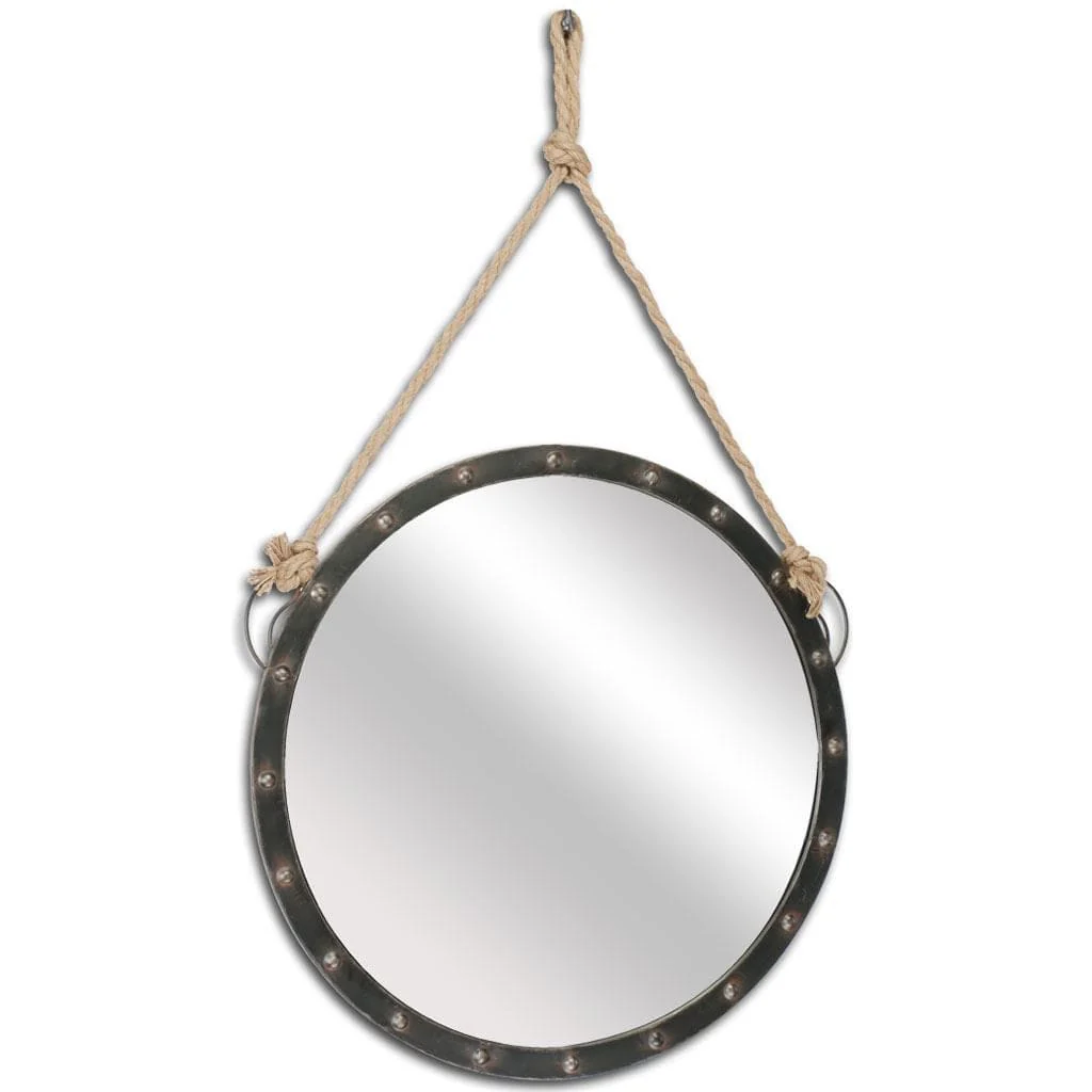 27" Round Metal Frame Wall Mirror - Image 3