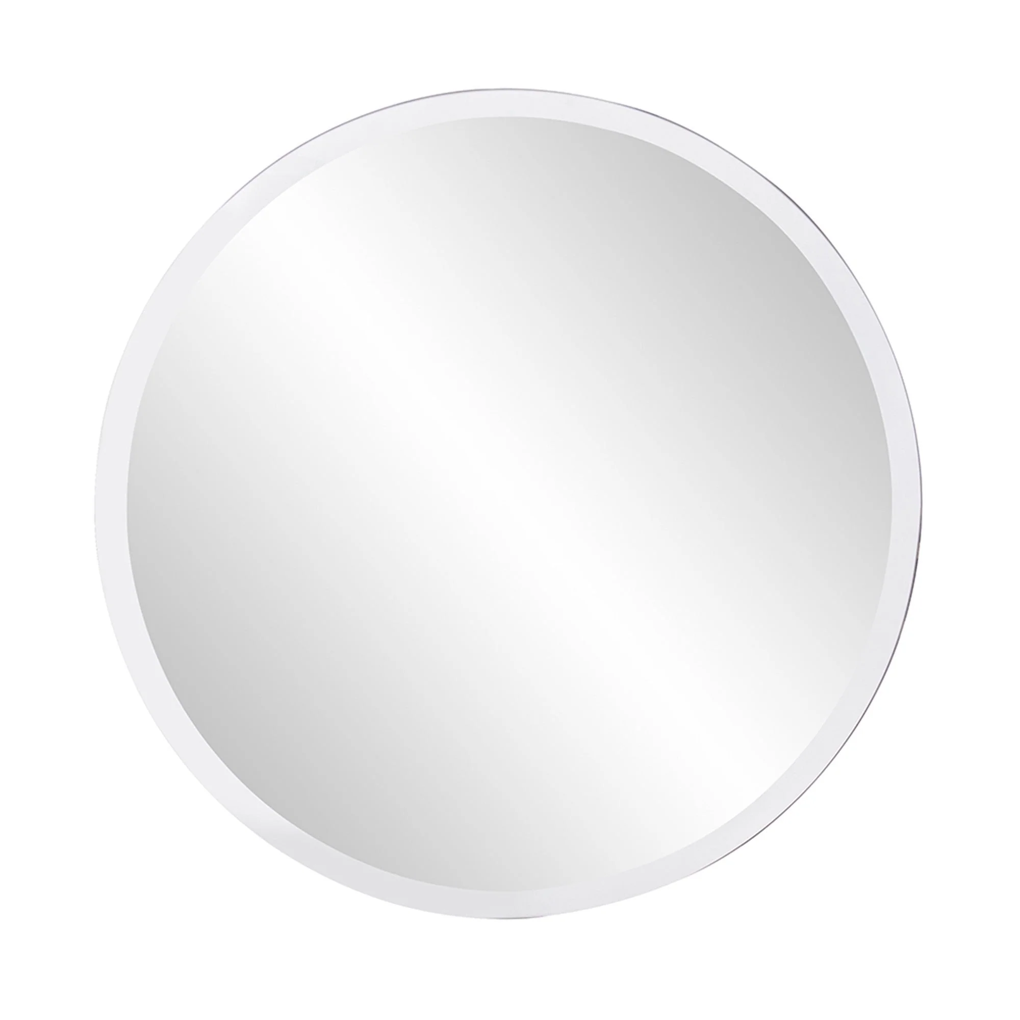 28" Gray Round Unframed Accent Mirror - Image 2