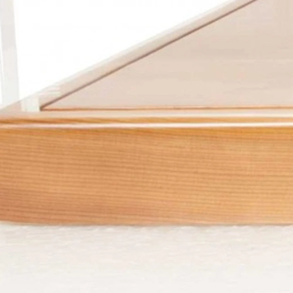 28" Wood Brown Glass Standard Display Stand - Image 4