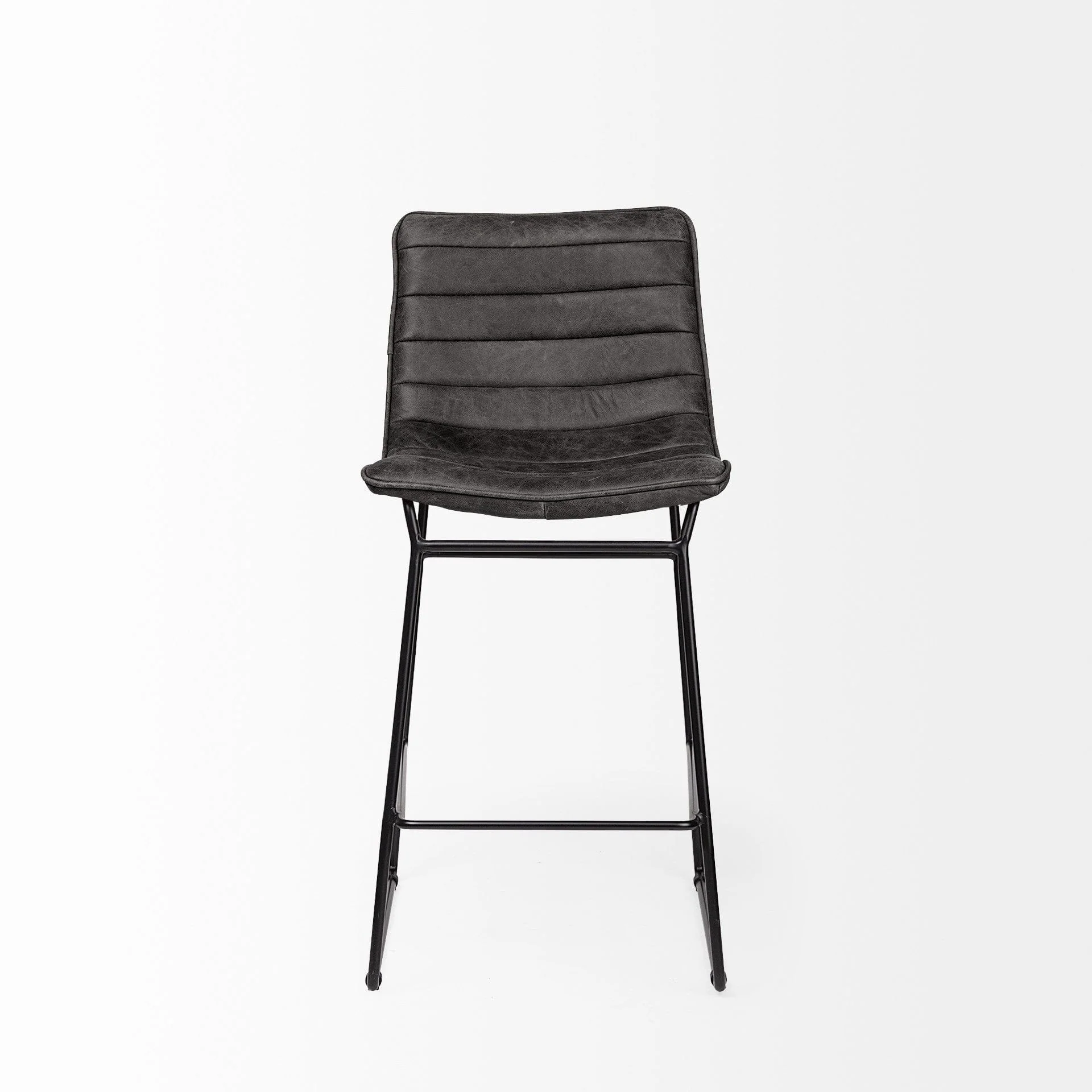 29" Black Iron Counter Height Bar Chair - Image 3