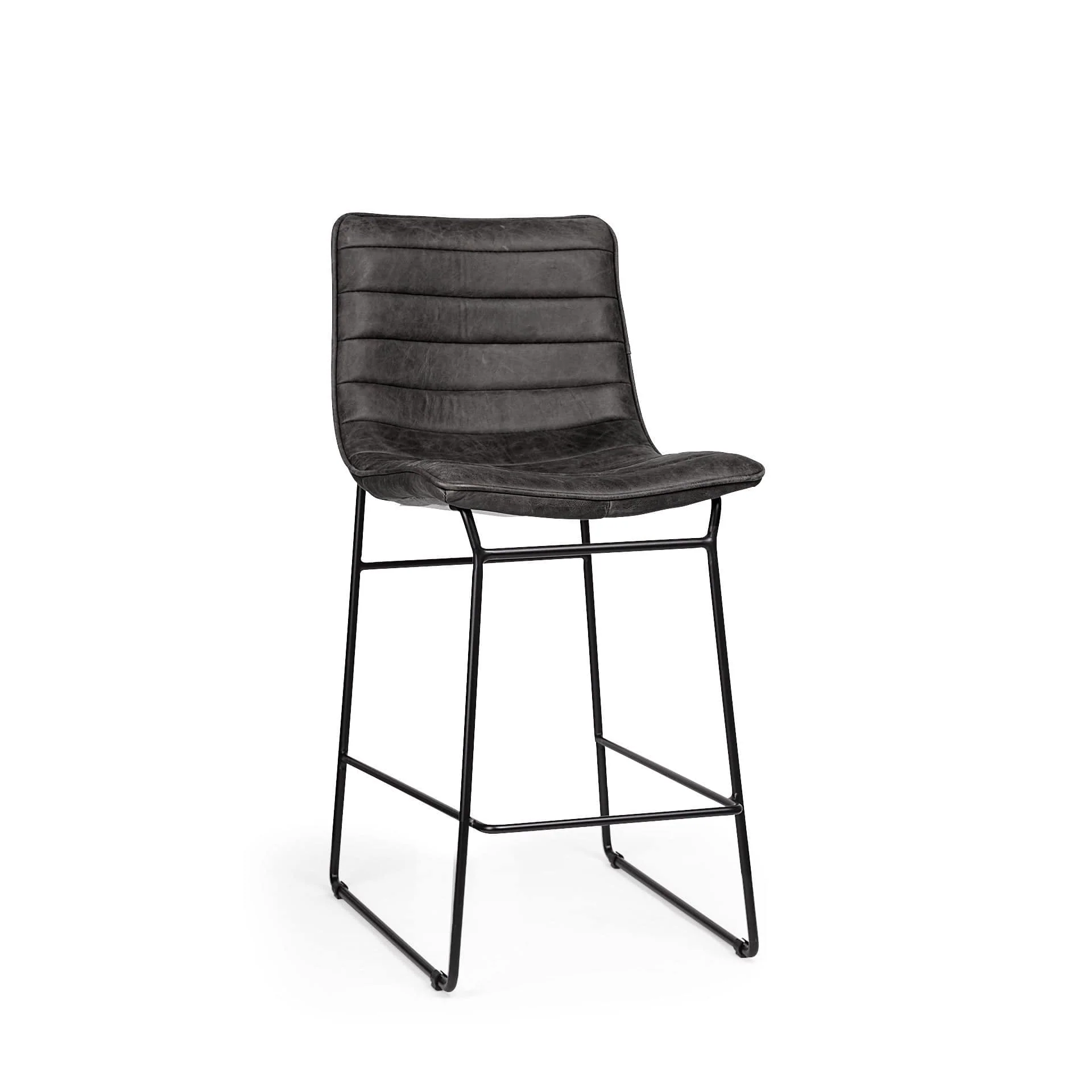 29" Black Iron Counter Height Bar Chair - Image 8