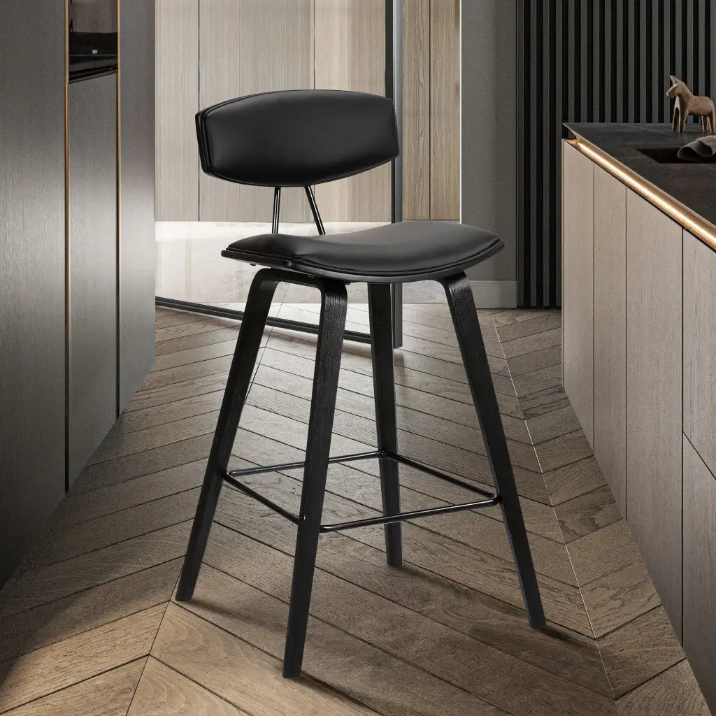 29" Iron Low Back Bar Height Bar Chair - Image 7