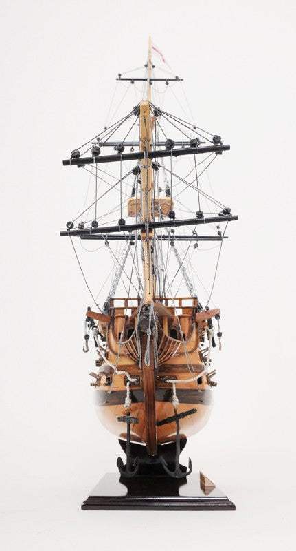 29" Wood Brown HMS Victory Bow Section Hand Painted Decorative Boat - Image 3