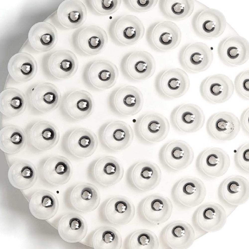 29 X 29 X 7 White Glass Metal Pendant Lamp - Image 5