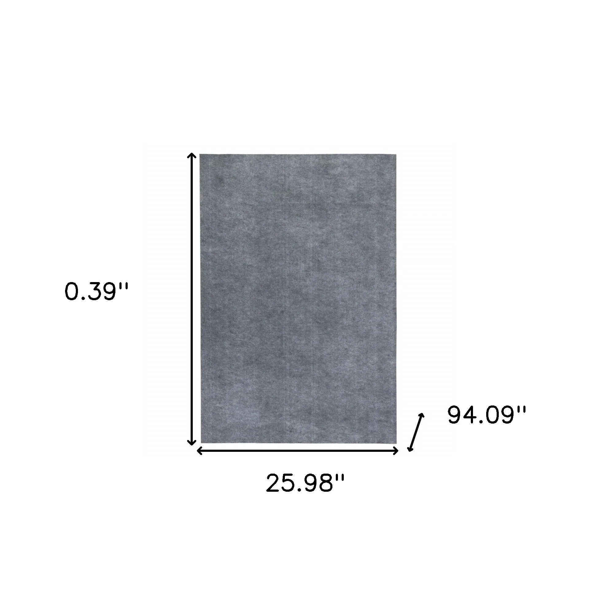 2'X8" Grey Premier Rug Pad - Image 6