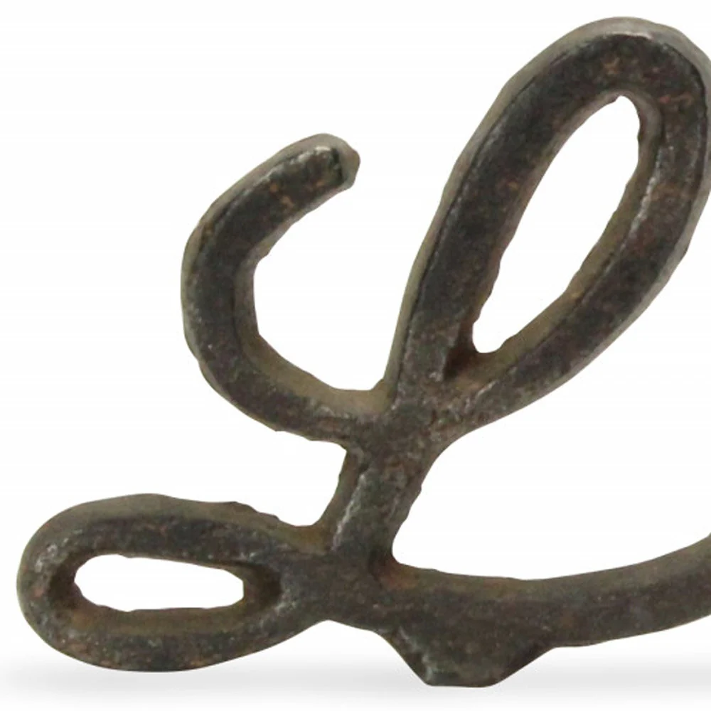 3" Black Cast Iron Love Hand Painted Sculpture - Image 7