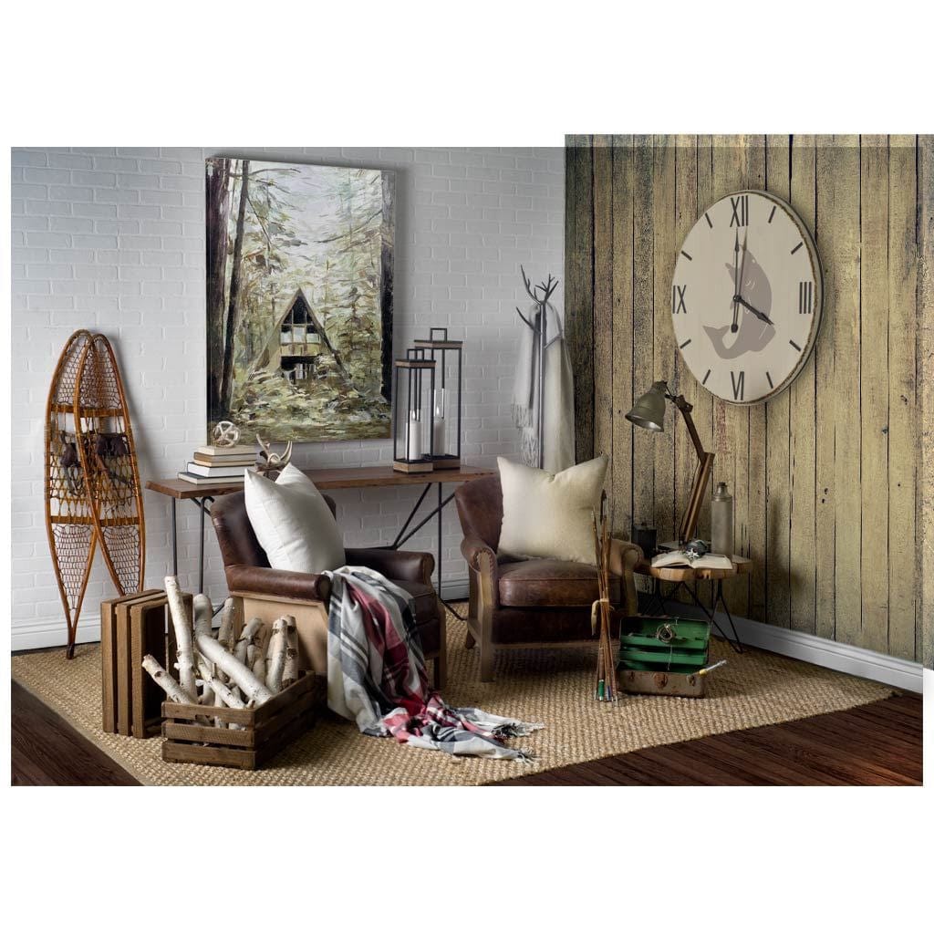 3" Circle Black Wood Analog Wall Clock - Image 6