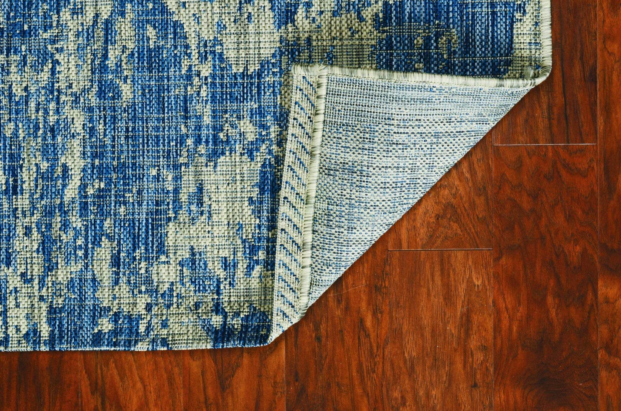 3' X 4' Blue Abstract Area Rug - Image 5