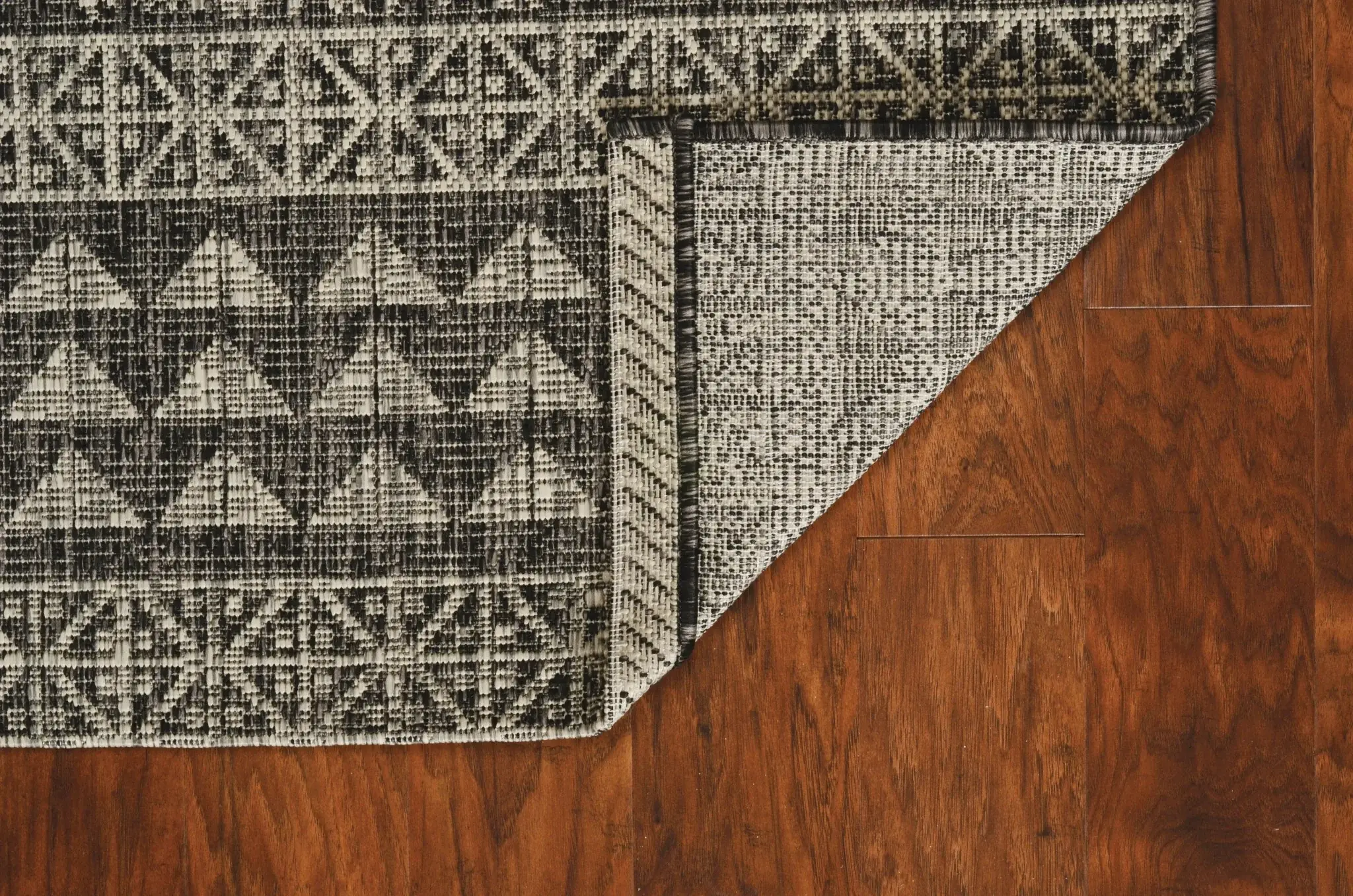 3' X 4' Charcoal Southwestern Indoor Outdoor Area Rug - Image 8