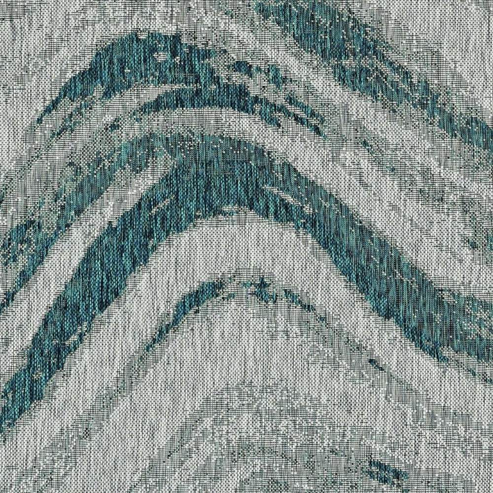 3' X 4' Gray Abstract Indoor Outdoor Area Rug - Image 6