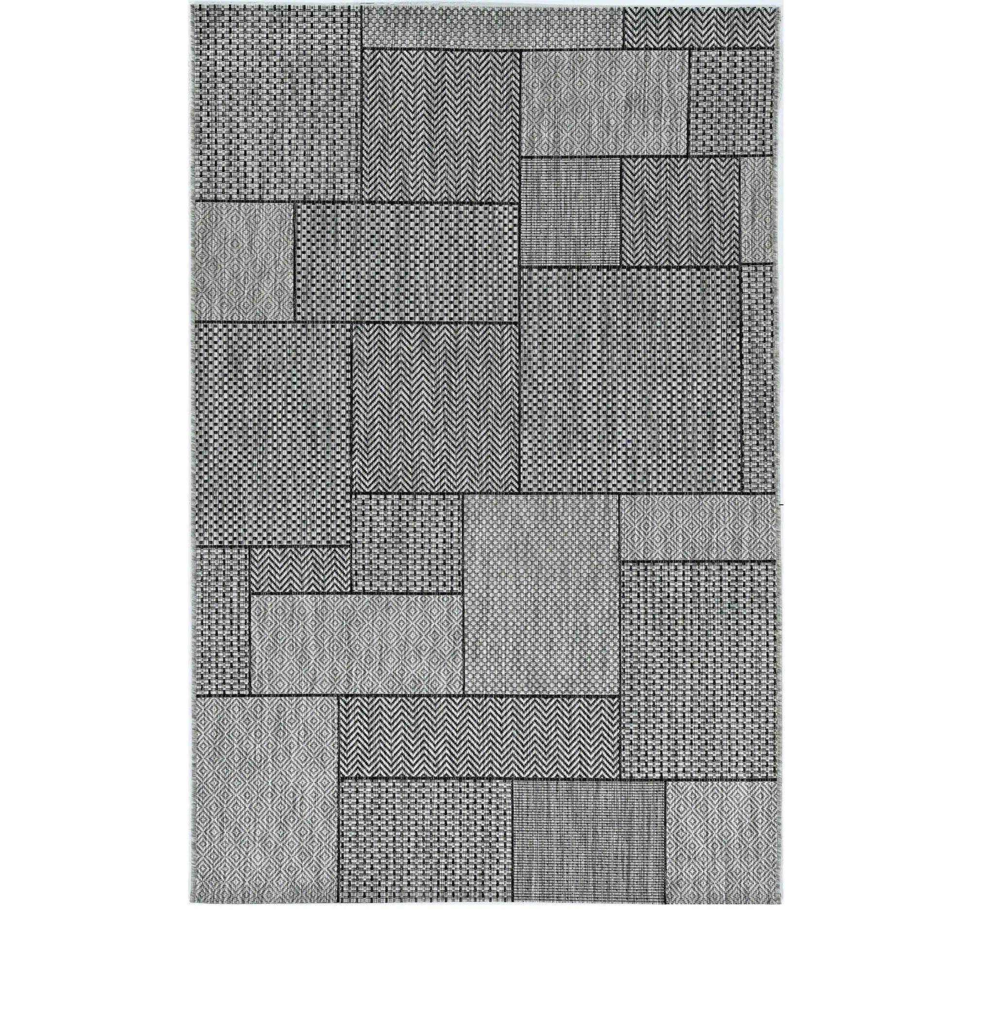3' X 4' Gray Southwestern Indoor Outdoor Area Rug - Image 2