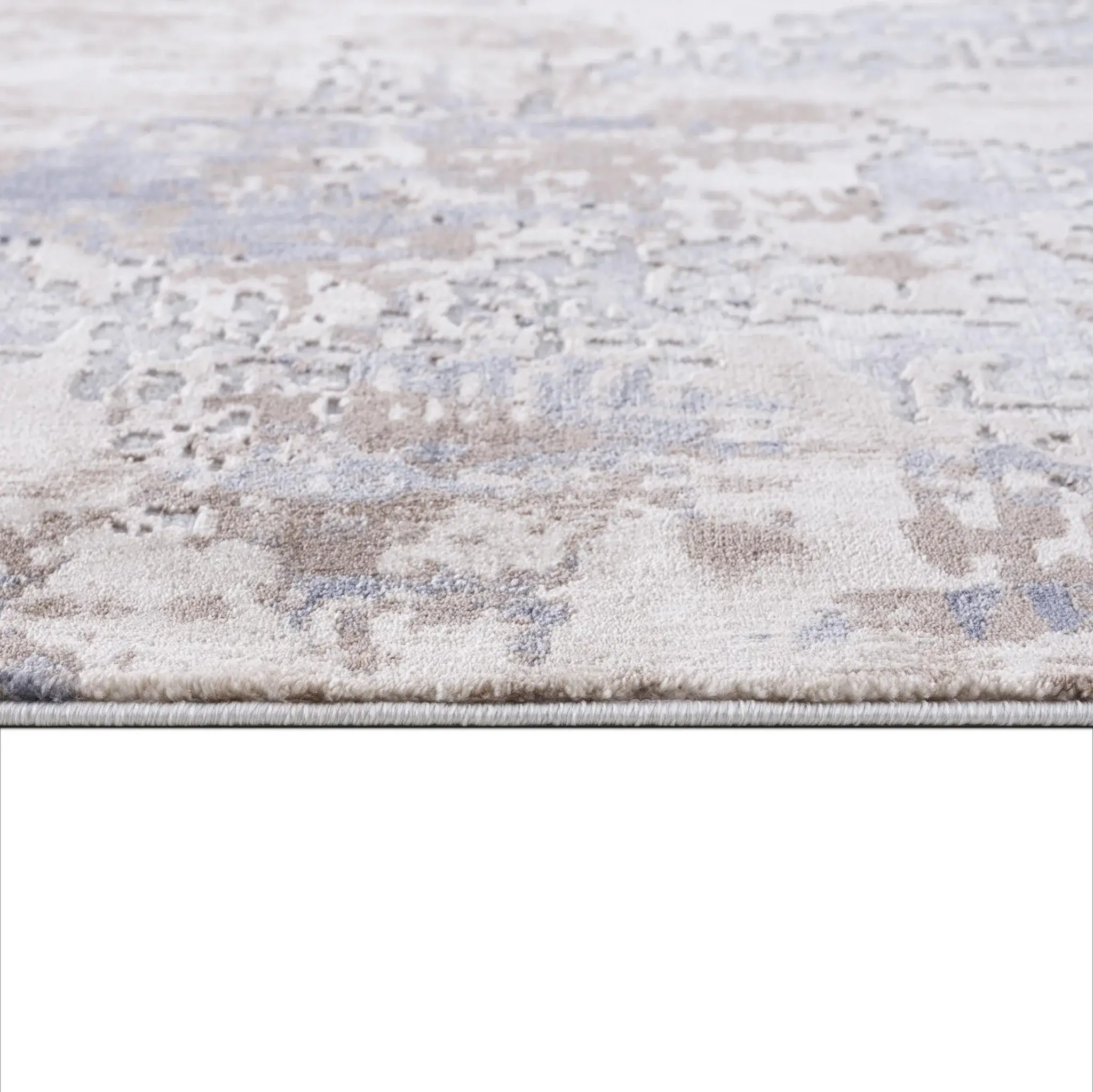 3' X 5' Beige Abstract Dhurrie Area Rug - Image 9