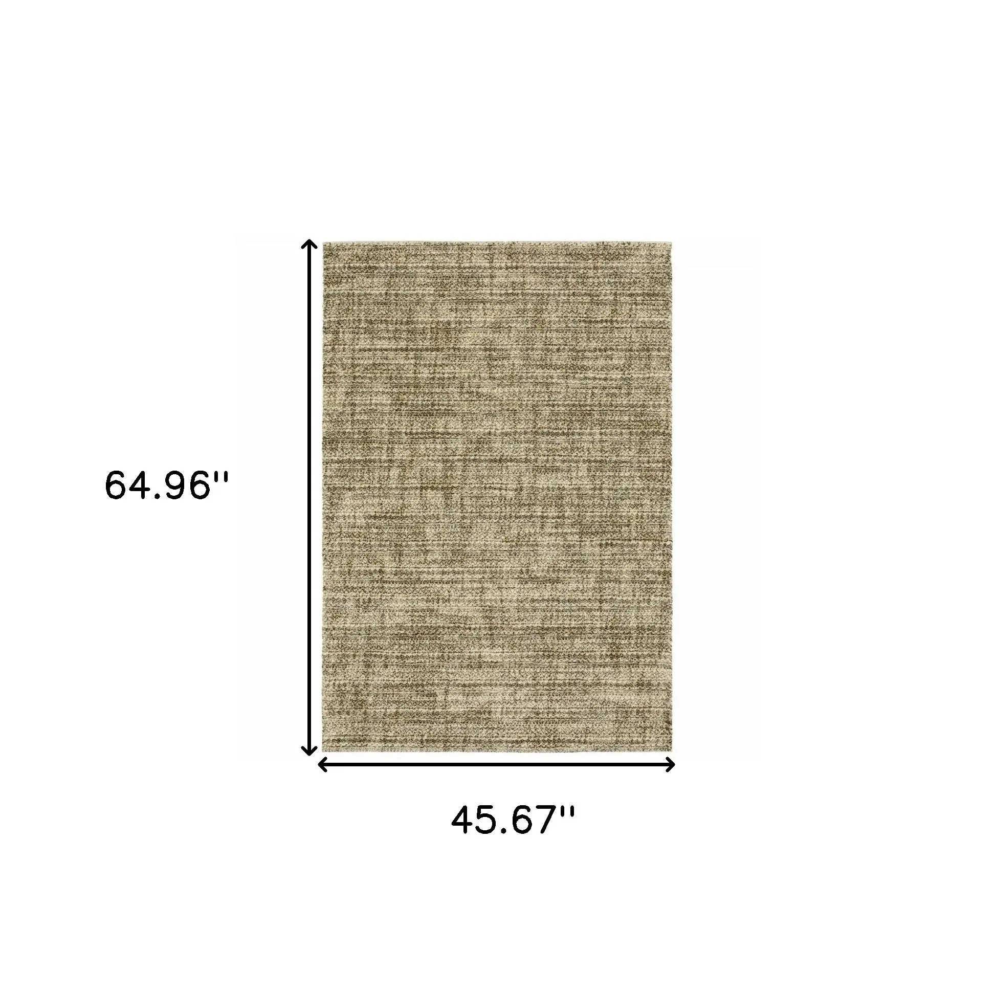 3' X 5' Beige Brown Tan And Blue Green Abstract Power Loom Stain Resistant Area Rug - Image 3