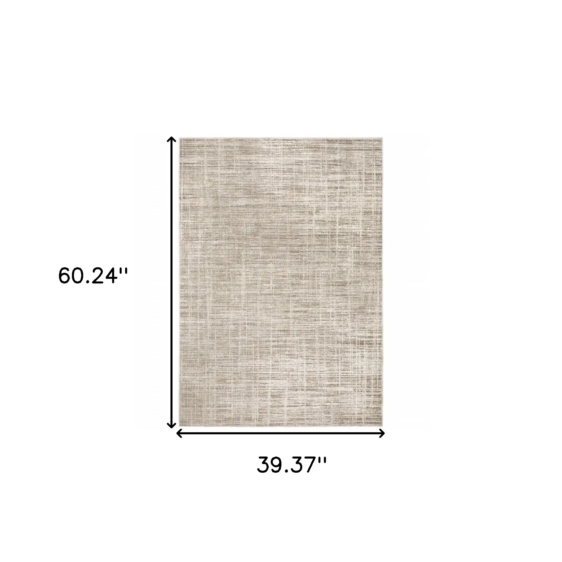 3' X 5' Beige Grey Ivory Tan And Brown Abstract Power Loom Stain Resistant Area Rug - Image 3