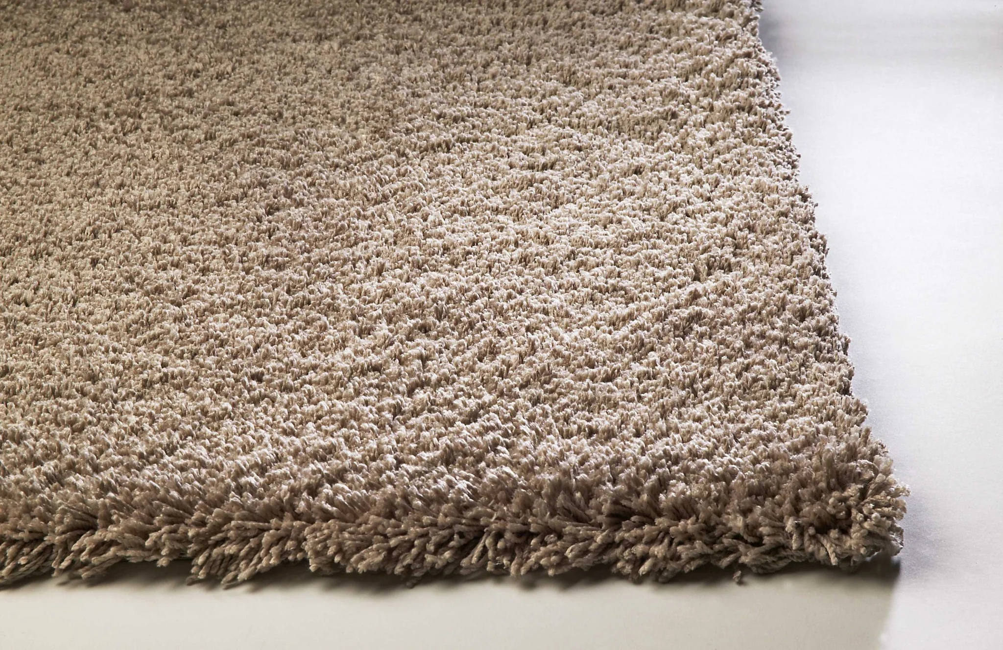 3' X 5' Beige Heather Indoor Shag Rug - Image 3
