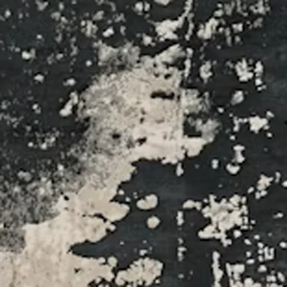 3' X 5' Black and Silver Abstract Area Rug - Image 6