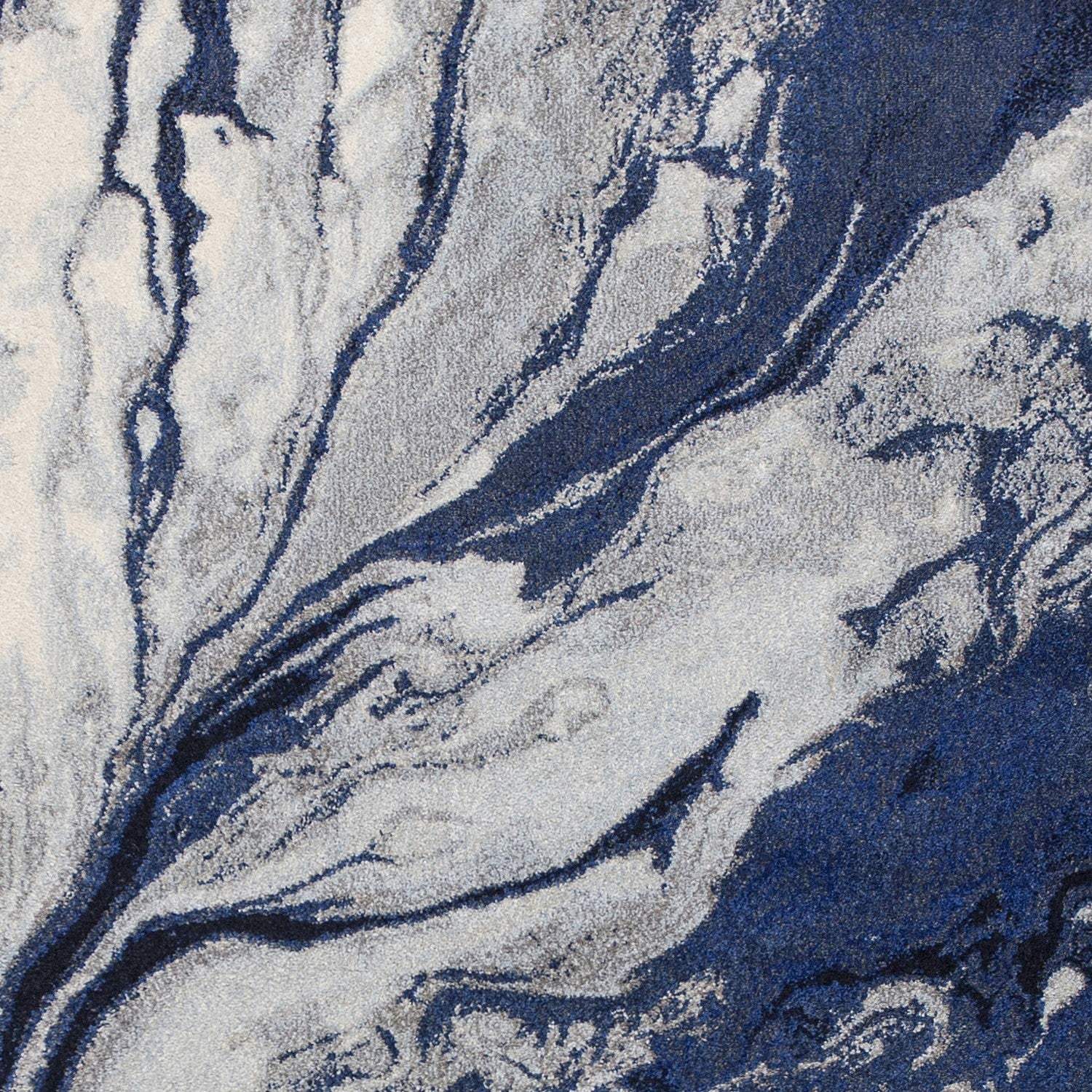 3' X 5' Blue Abstract Area Rug - Image 7
