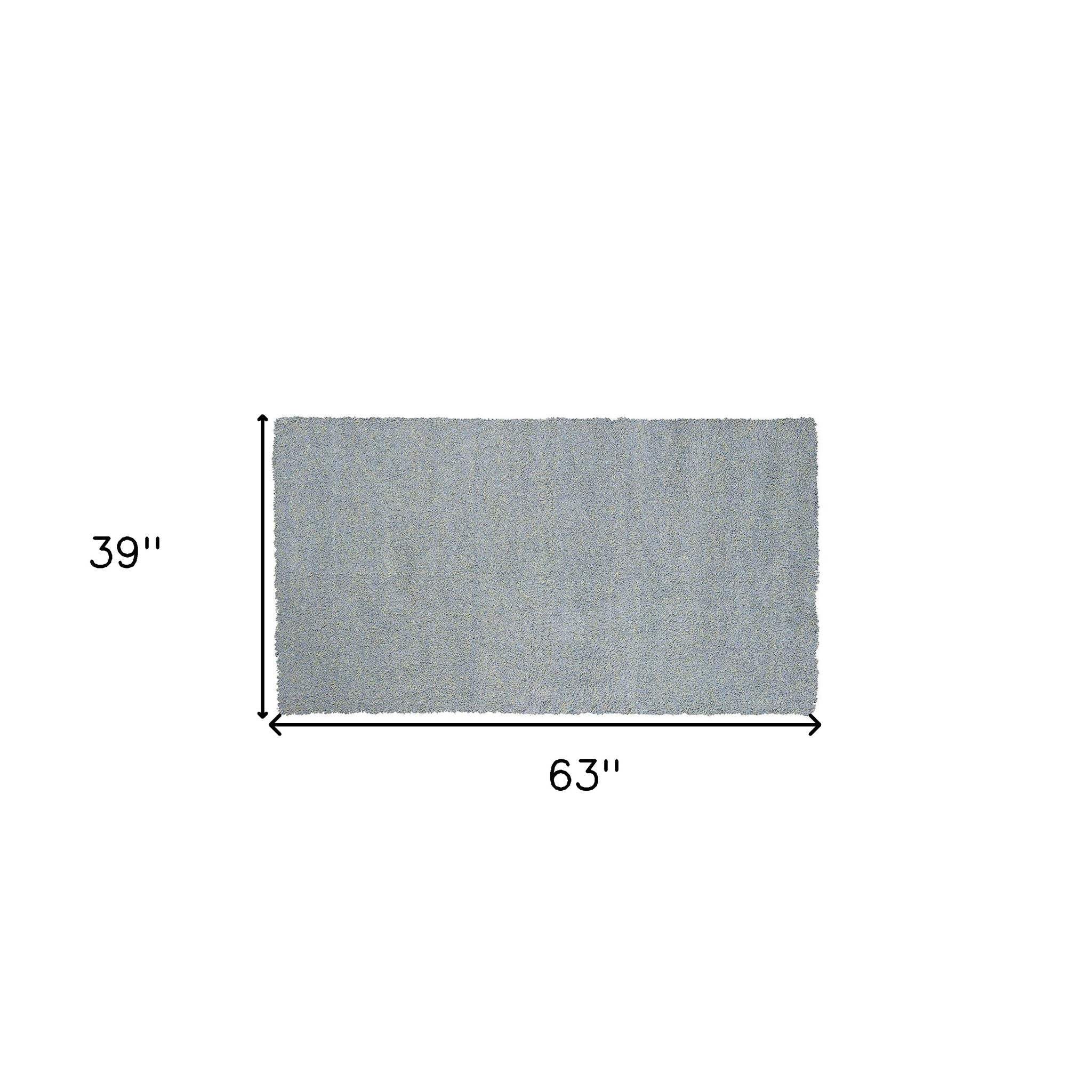 3' X 5' Blue Heather Plain Area Rug - Image 5