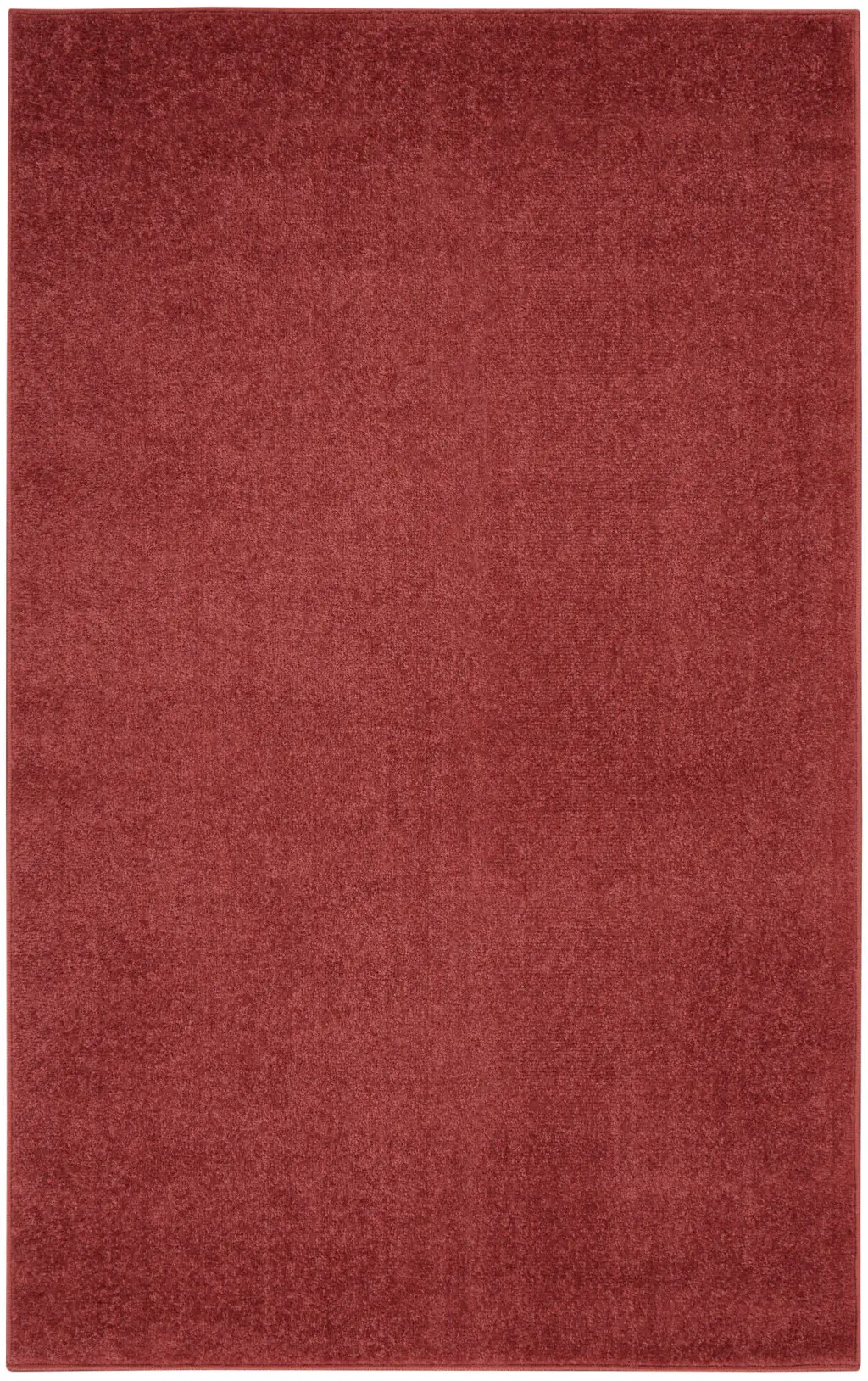3' X 5' Brick Red Non Skid Indoor Outdoor Area Rug - Image 2