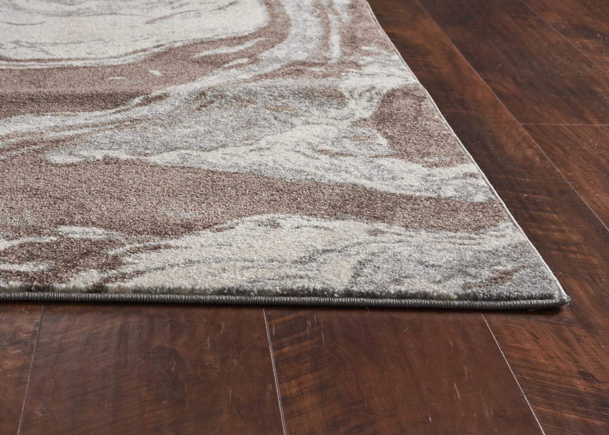 3' X 5' Brown Abstract Area Rug - Image 5