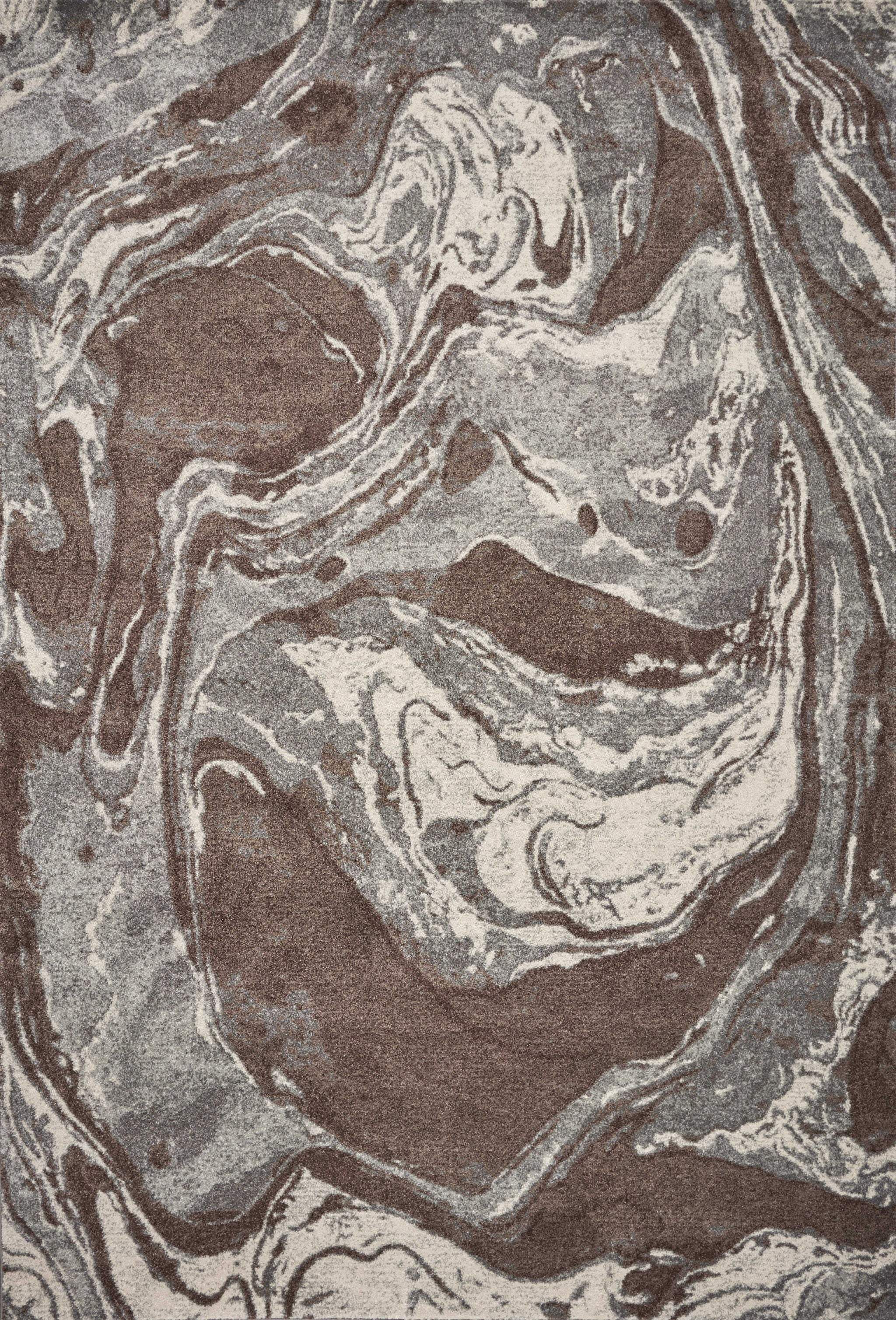 3' X 5' Brown Abstract Area Rug - Image 6