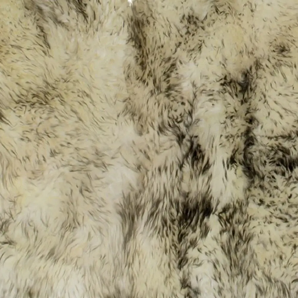 3' X 5' Brown Ombre Natural Sheepskin Area Rug - Image 4