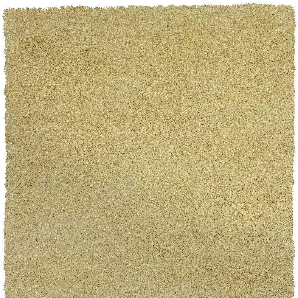 3' X 5' Canary Yellow Indoor Shag Rug - Image 7