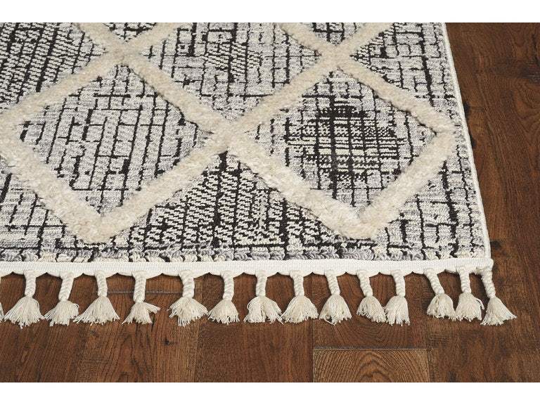 3' X 5' Charcoal Geometric Area Rug - Image 4