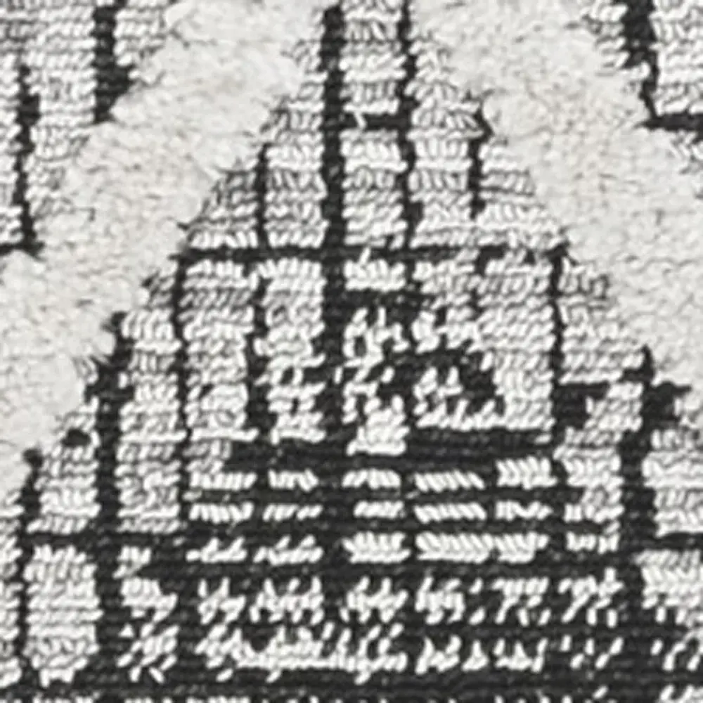3' X 5' Charcoal Geometric Area Rug - Image 5