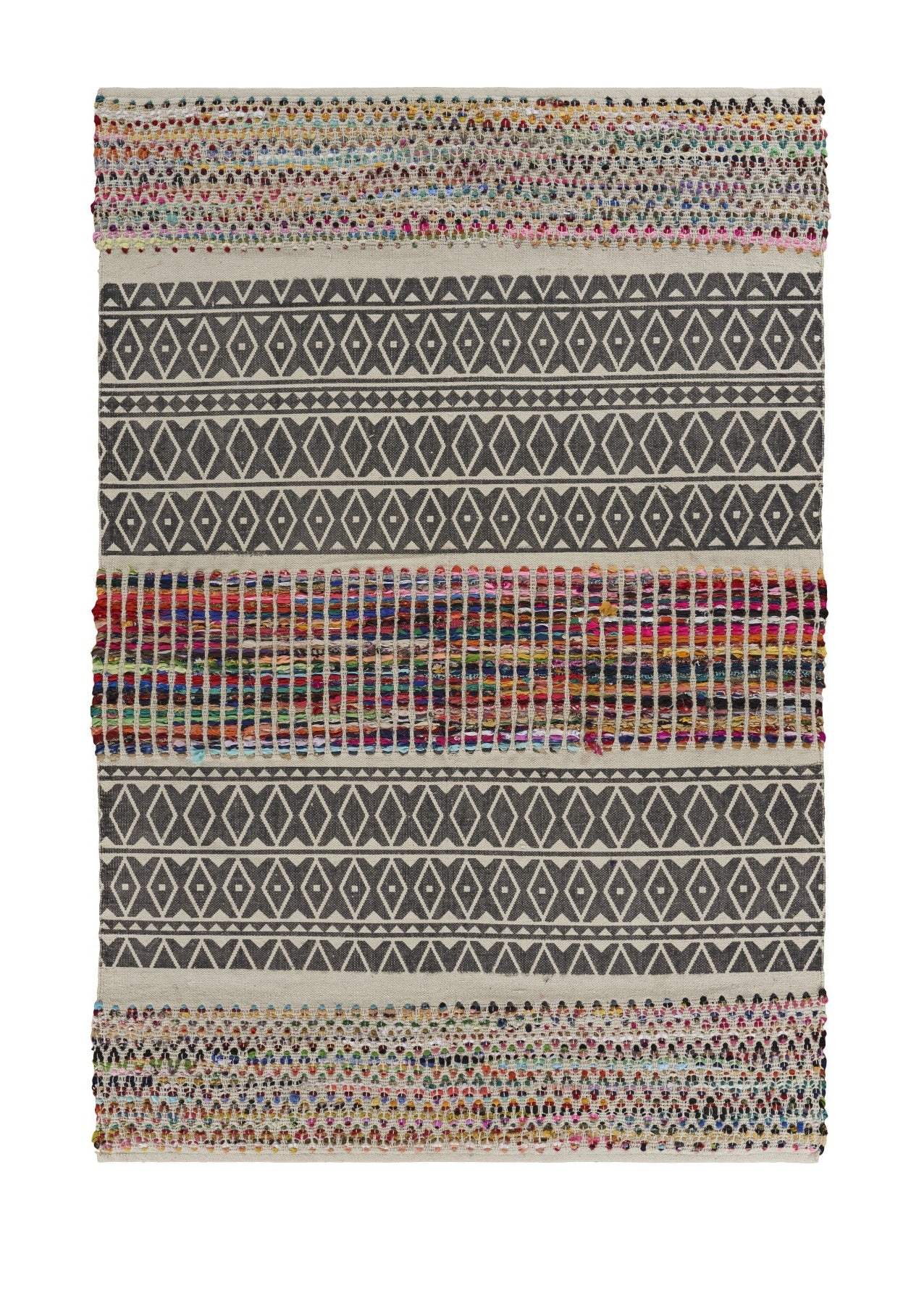 3' x 5' Colorful Traditional Chindi Area Rug - Image 2