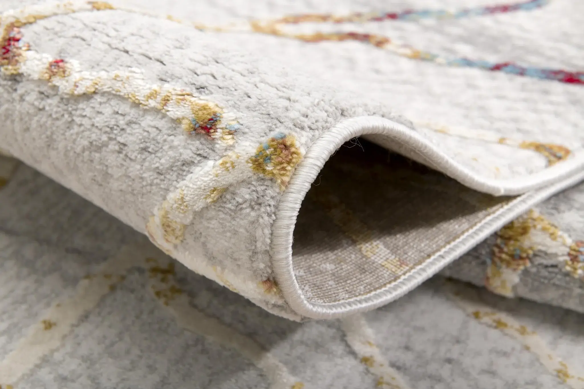 3' X 5' Gold And Ivory Abstract Branches Area Rug - Image 5