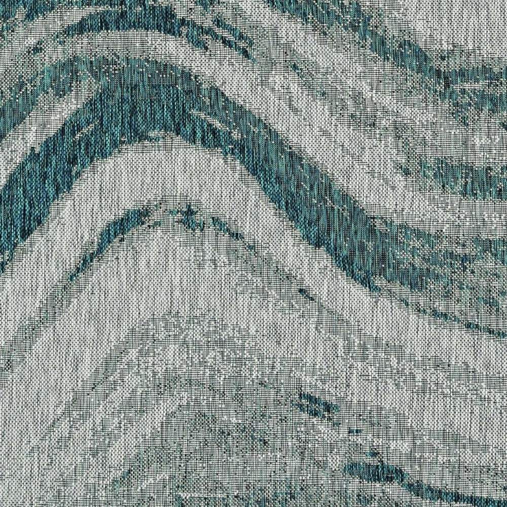 3' X 5' Gray Abstract Indoor Outdoor Area Rug - Image 5